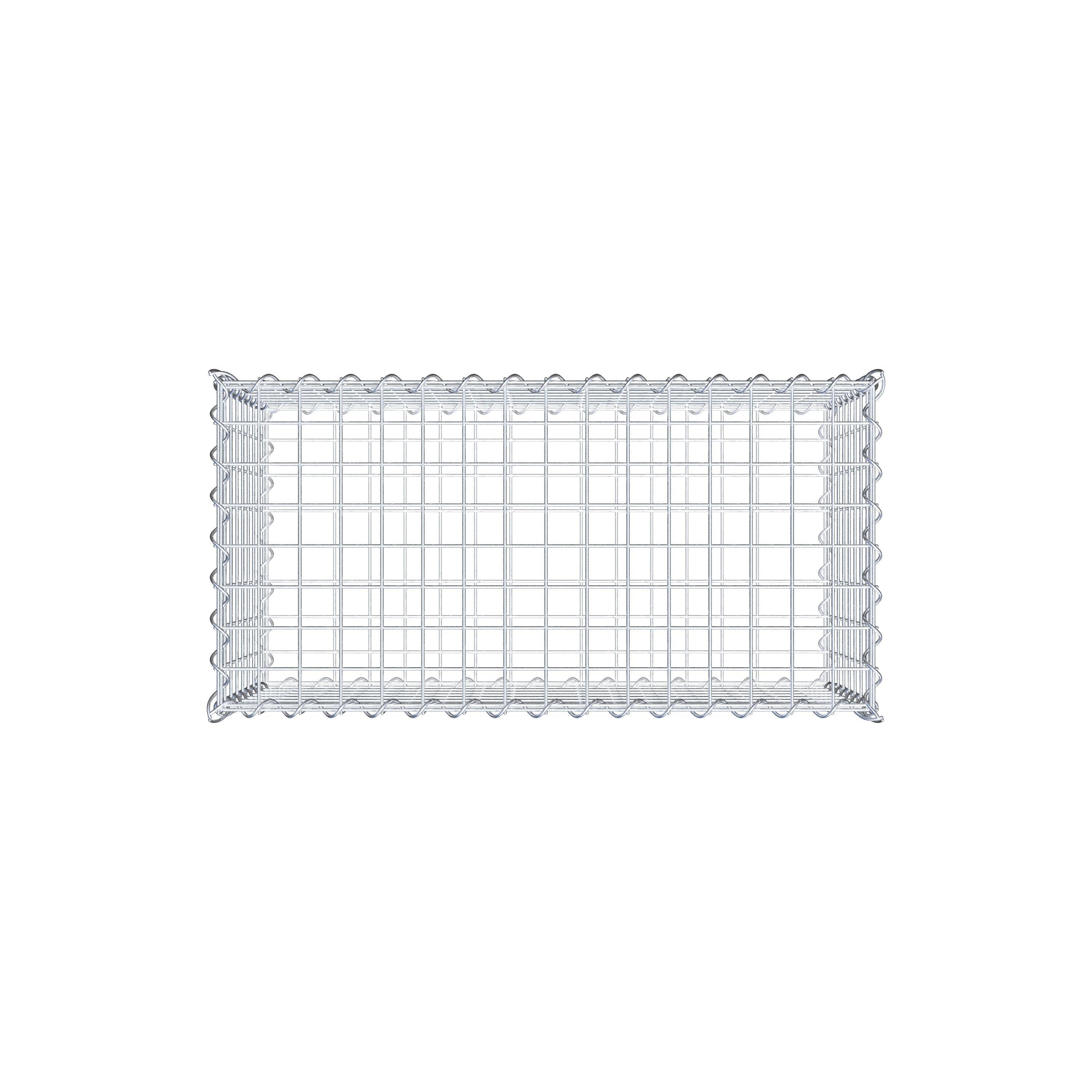 Gabion 80 cm x 40 cm x 40 cm (L x H x P), maille 5 cm x 5 cm, spirale