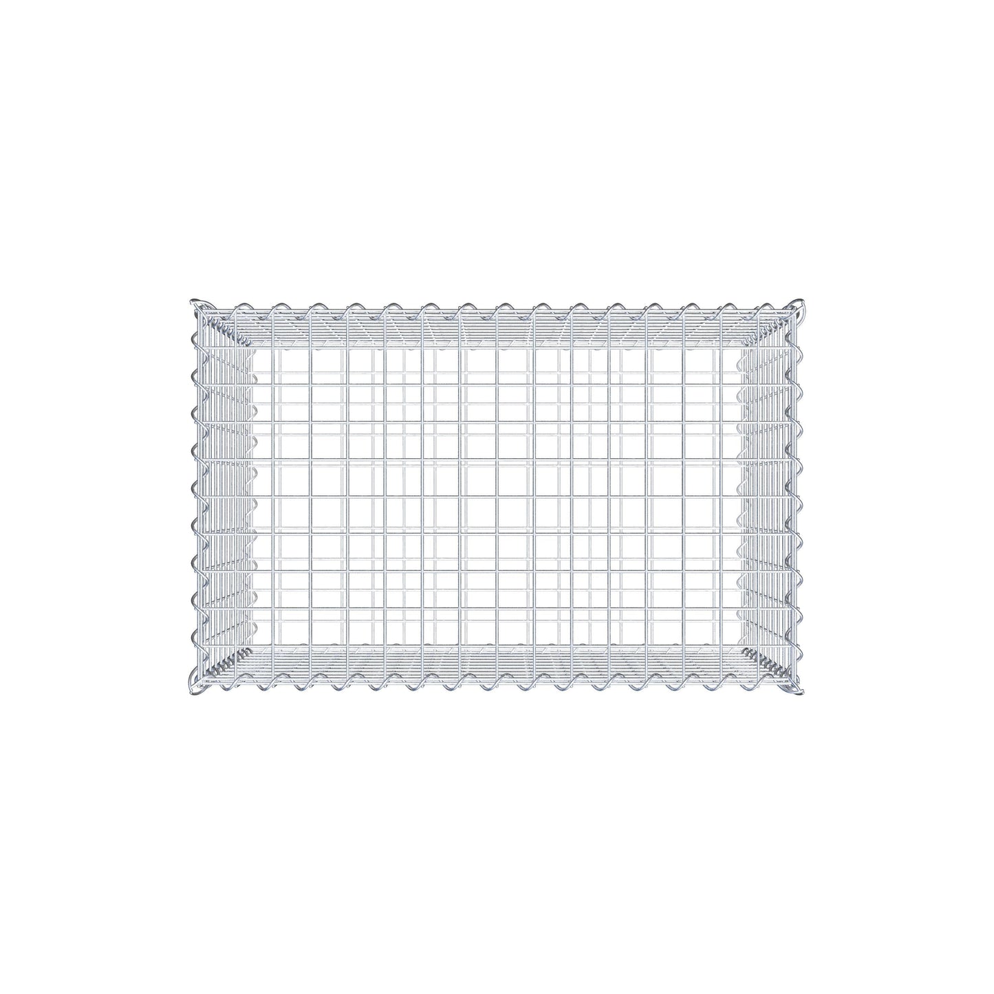 Gabion 80 cm x 50 cm x 50 cm (L x H x D), mesh size 5 cm x 5 cm, spiral