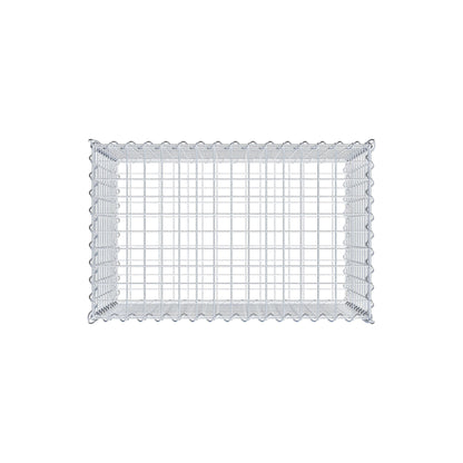 Gabion 80 cm x 50 cm x 50 cm (L x H x D), mesh size 5 cm x 5 cm, spiral