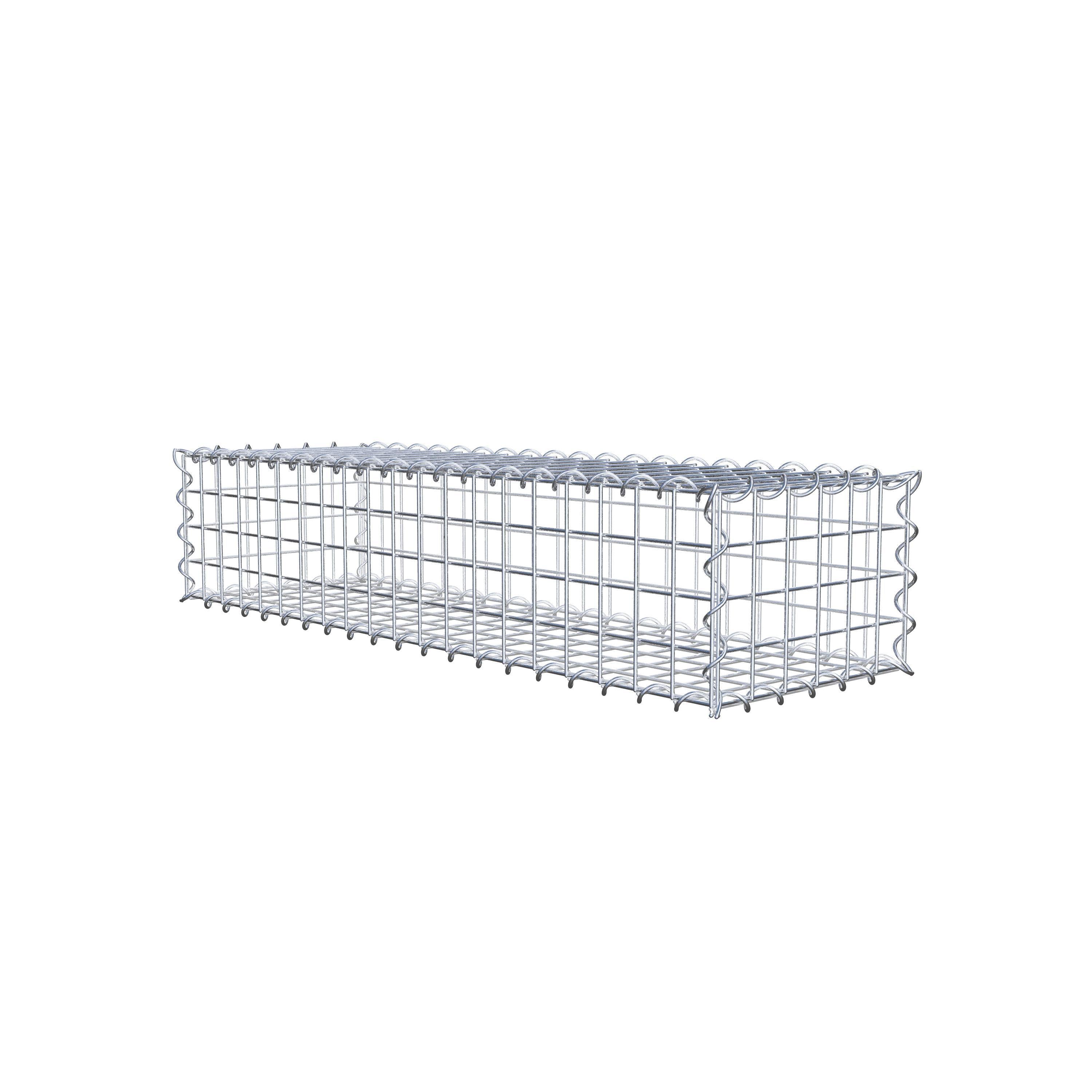 Gabion 100 cm x 20 cm x 30 cm (L x H x P), maille 5 cm x 5 cm, spirale