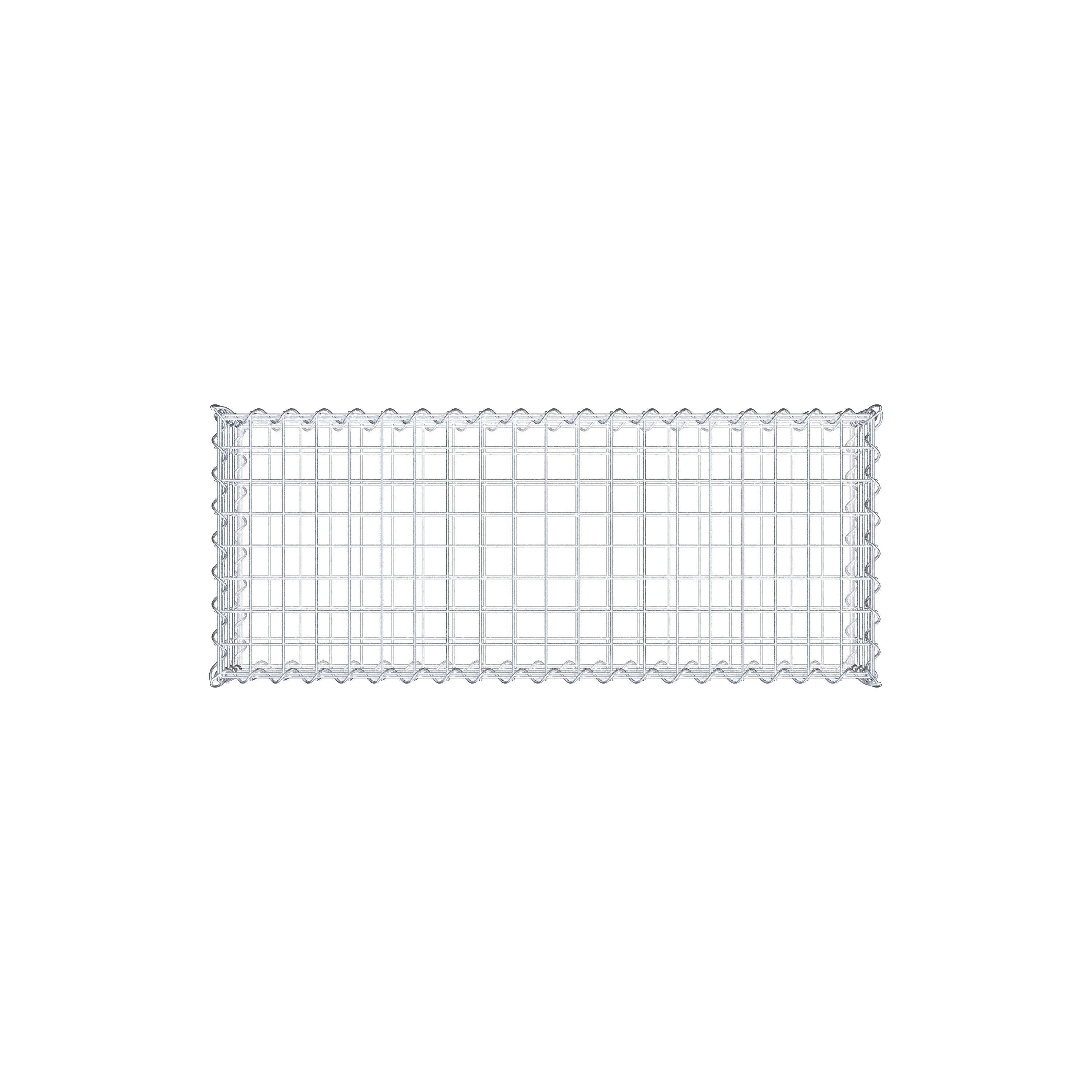 Gabion 100 cm x 20 cm x 40 cm (L x H x P), maille 5 cm x 5 cm, spirale