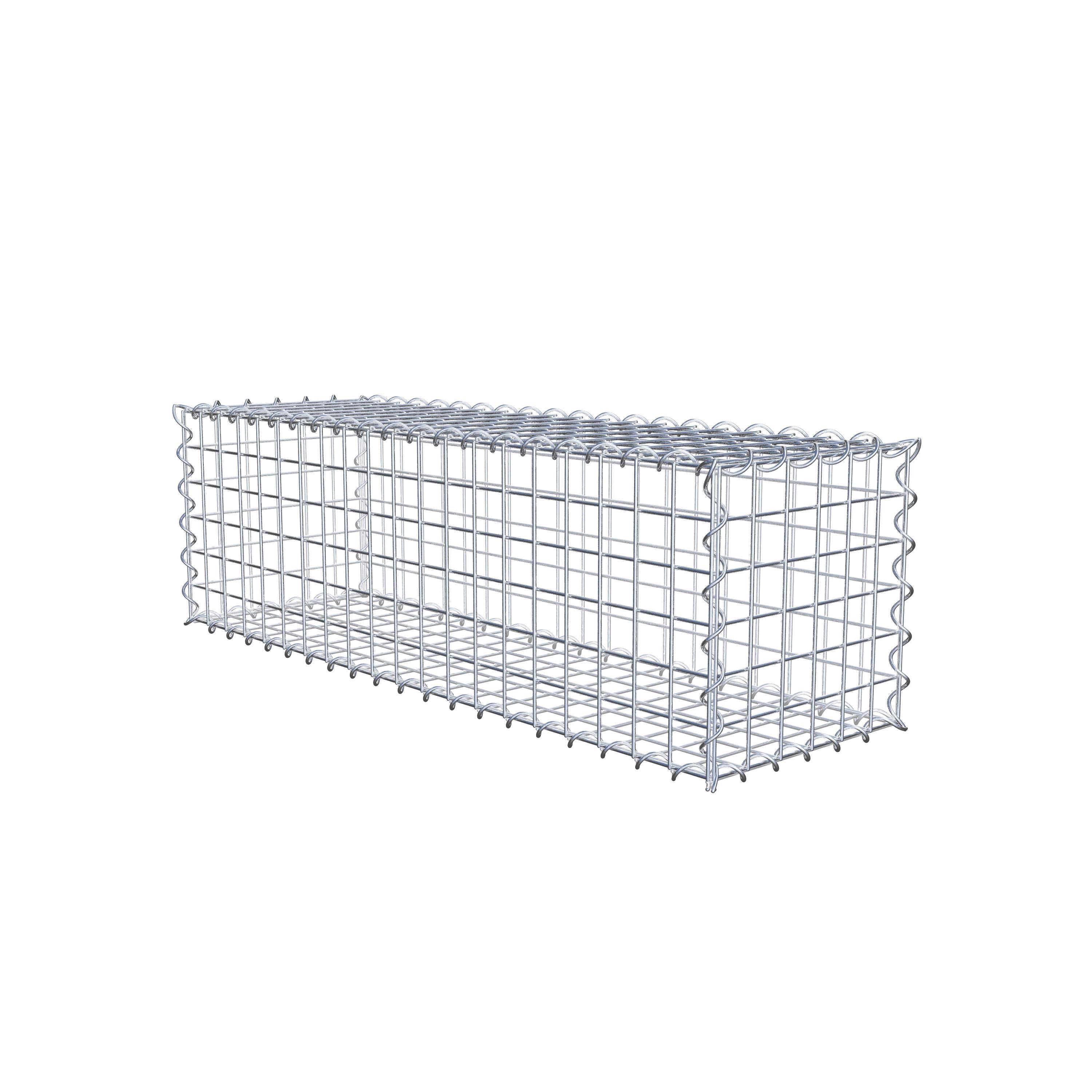 Gabion 100 cm x 30 cm x 30 cm (L x H x P), maille 5 cm x 5 cm, spirale