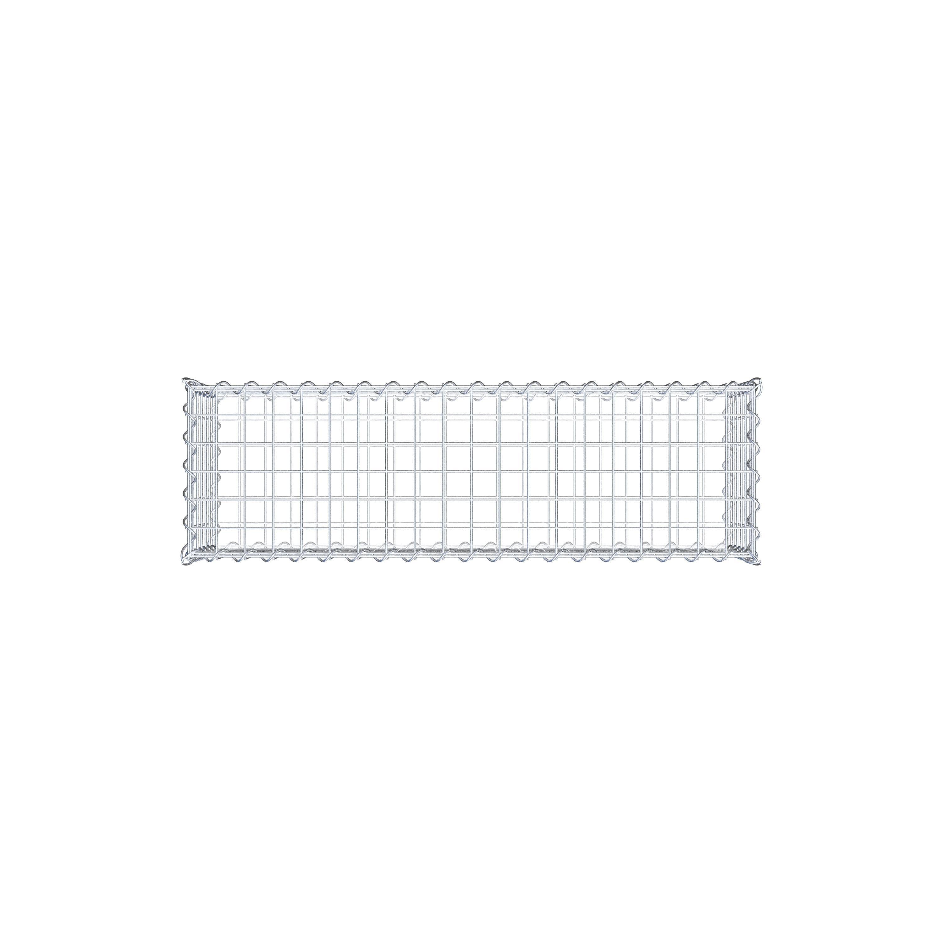 Gabion 100 cm x 30 cm x 30 cm (L x H x P), maille 5 cm x 5 cm, spirale