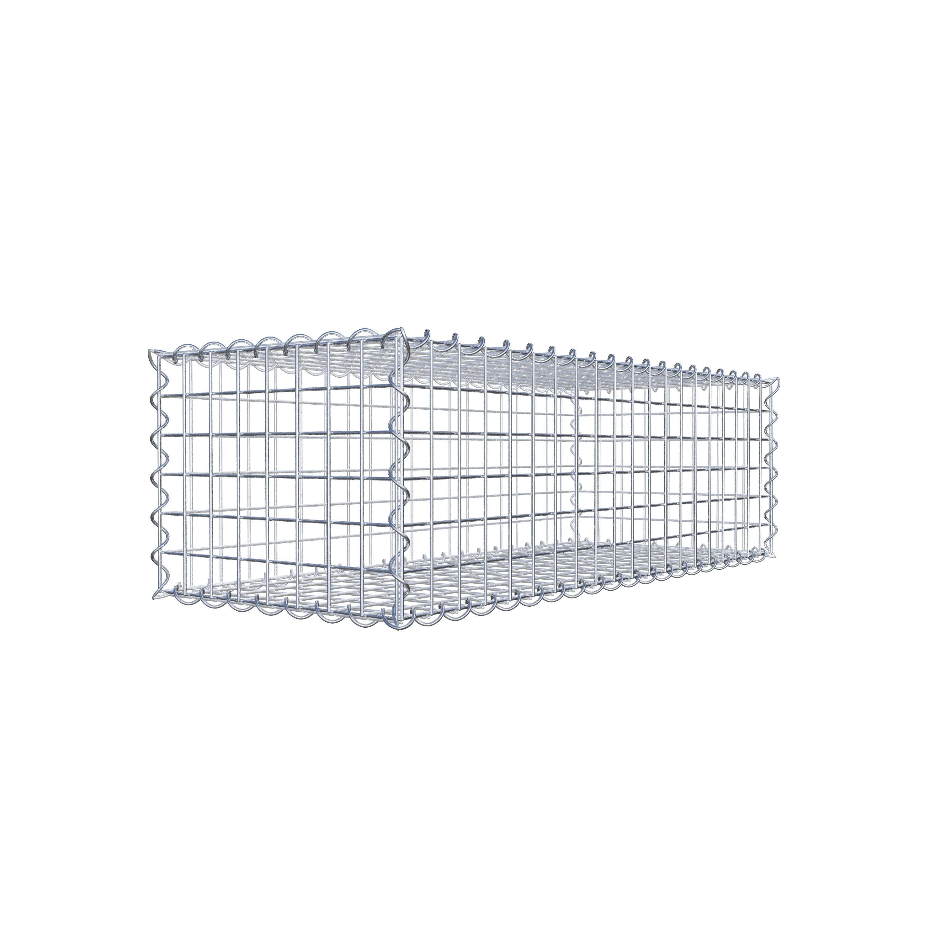 Gabion 100 cm x 30 cm x 40 cm (L x H x P), maille 5 cm x 5 cm, spirale