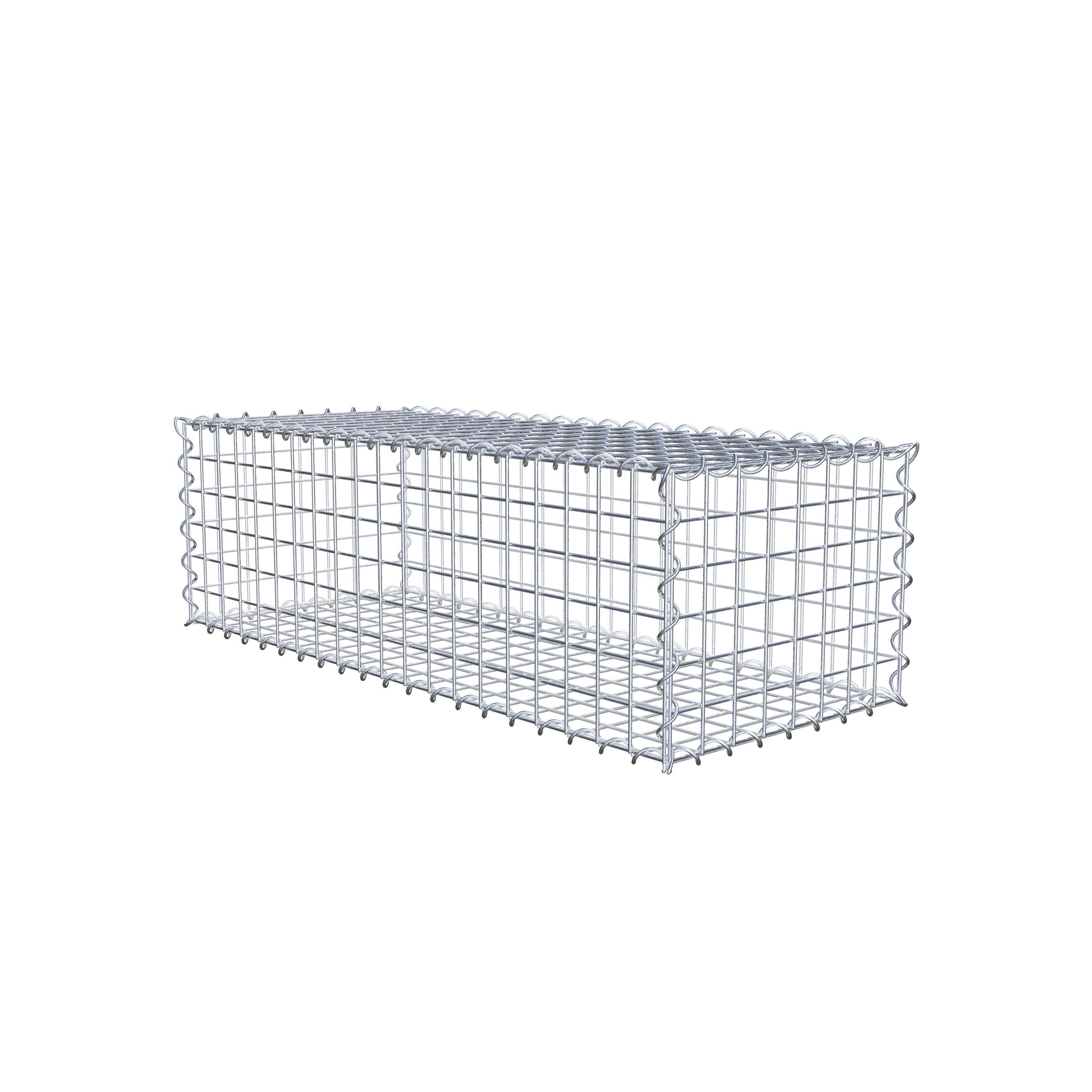 Gabion 100 cm x 30 cm x 40 cm (L x H x P), maille 5 cm x 5 cm, spirale