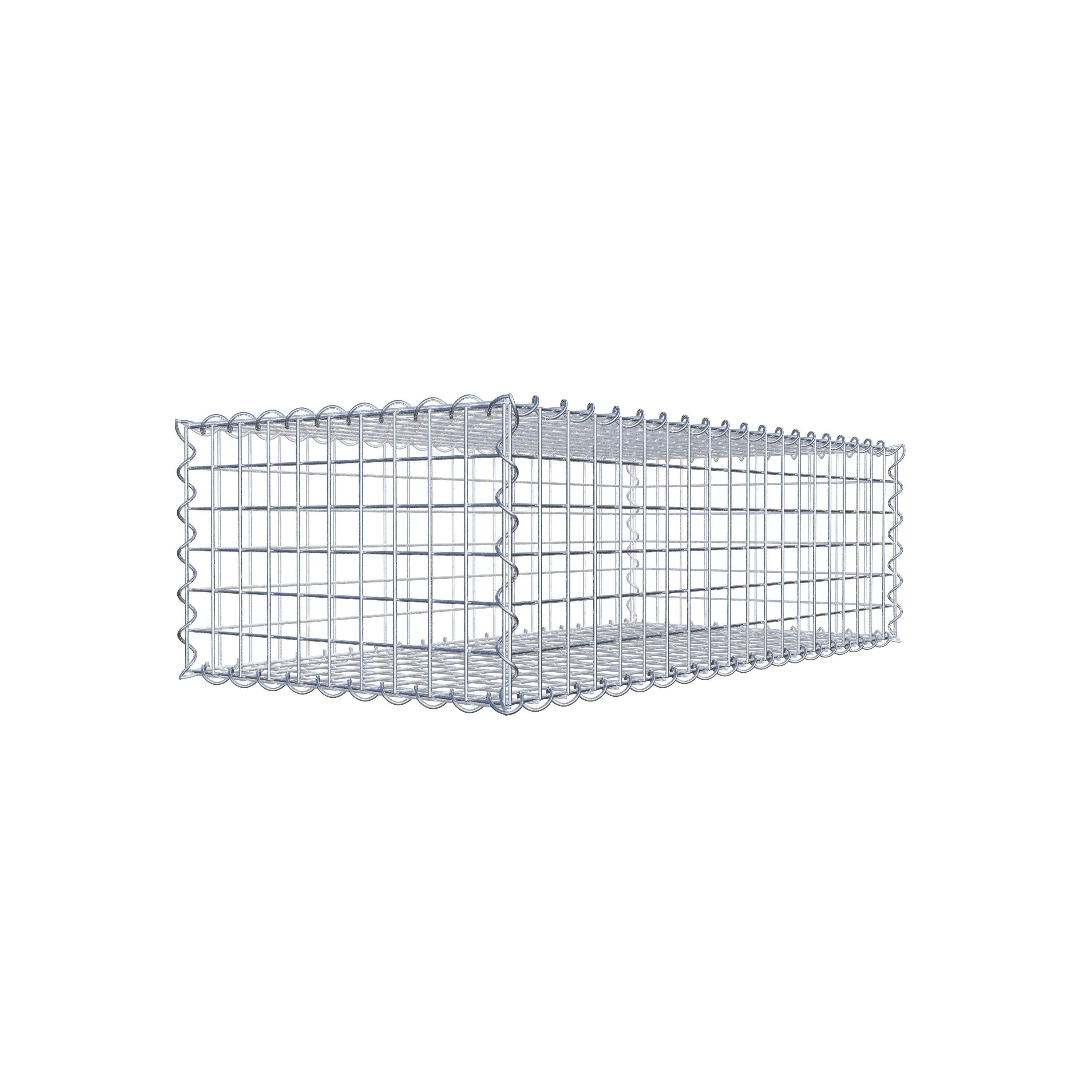 Gabion 100 cm x 30 cm x 50 cm (L x H x P), maille 5 cm x 5 cm, spirale