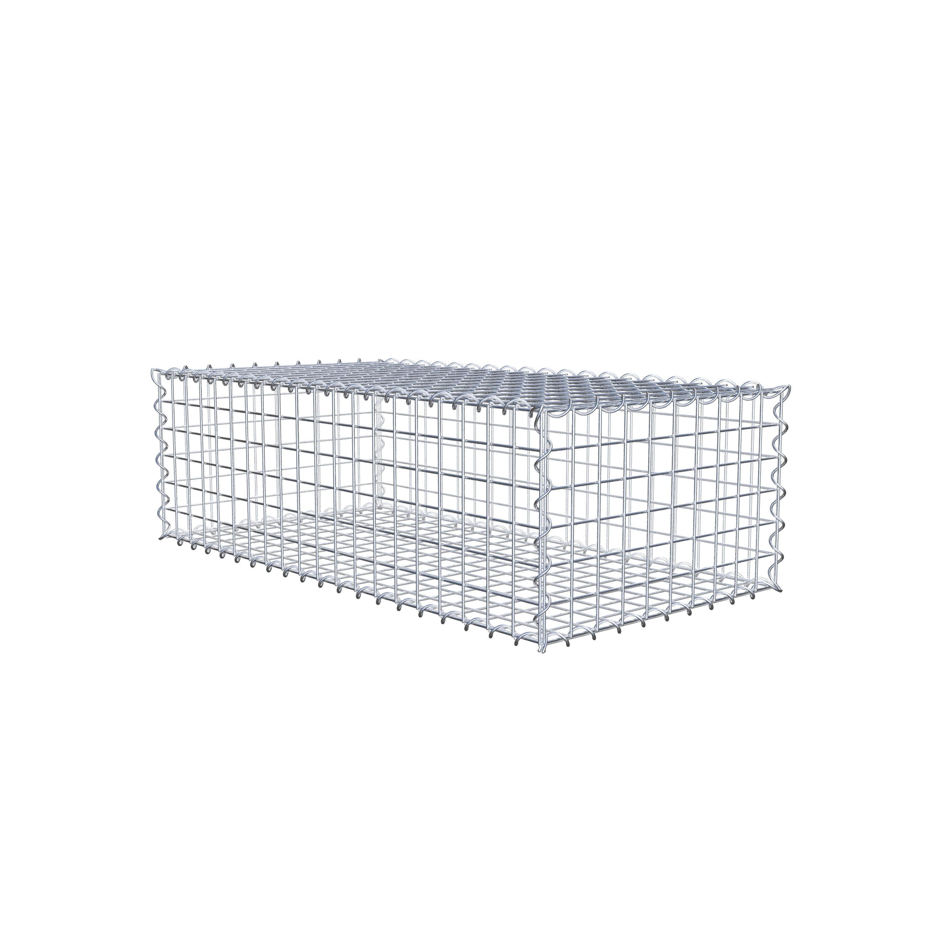 Gabion 100 cm x 30 cm x 50 cm (L x H x P), maille 5 cm x 5 cm, spirale