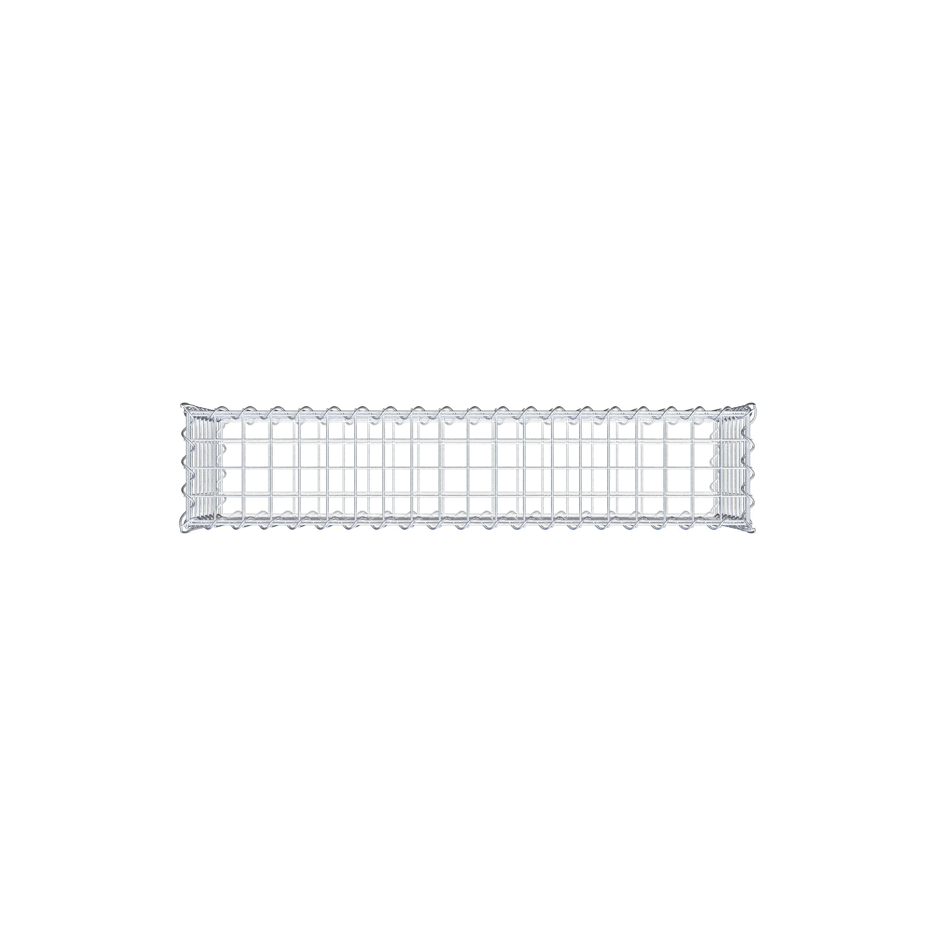 Gabion 100 cm x 40 cm x 20 cm (L x H x P), maille 5 cm x 5 cm, spirale