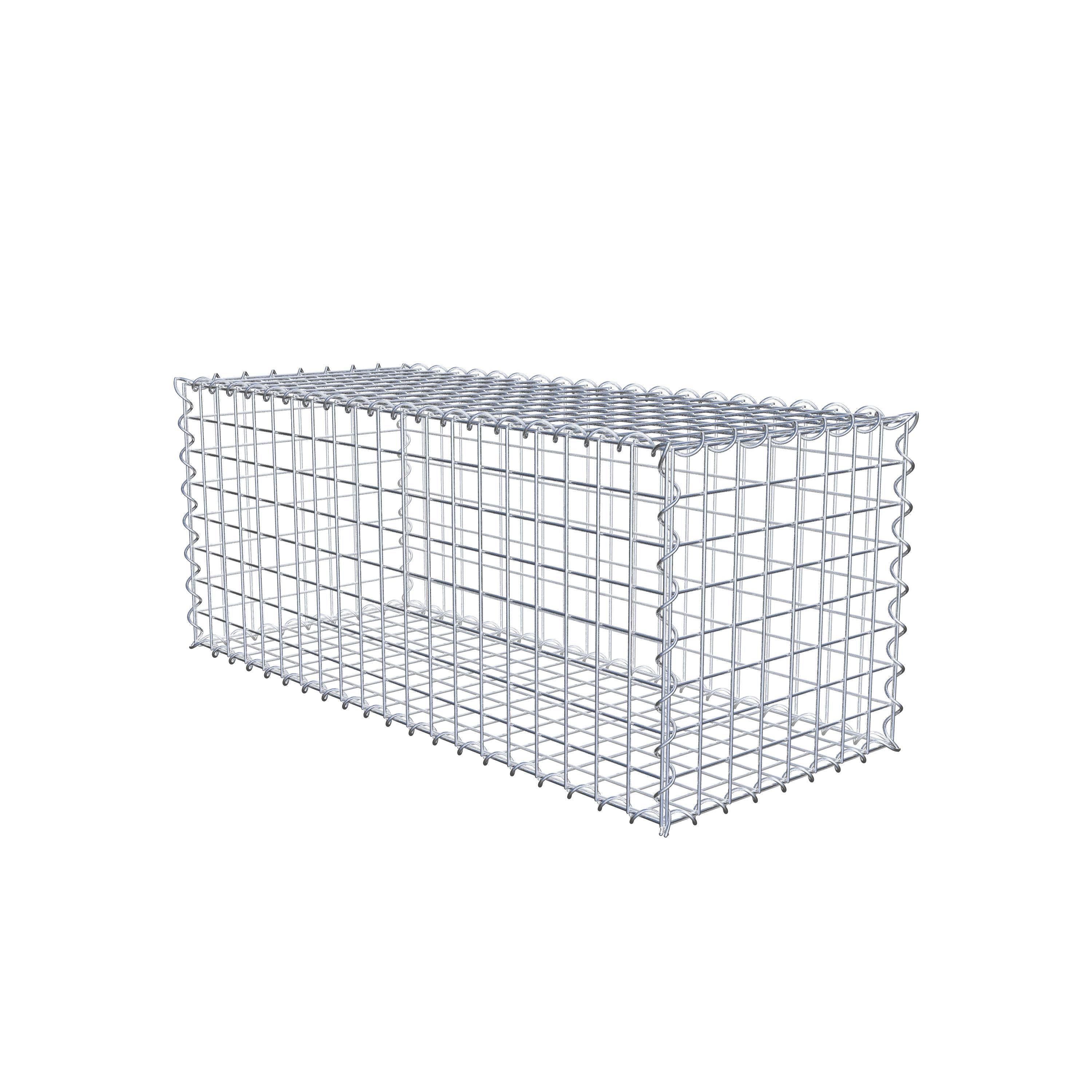 Gabion 100 cm x 40 cm x 40 cm (L x H x P), maille 5 cm x 5 cm, spirale