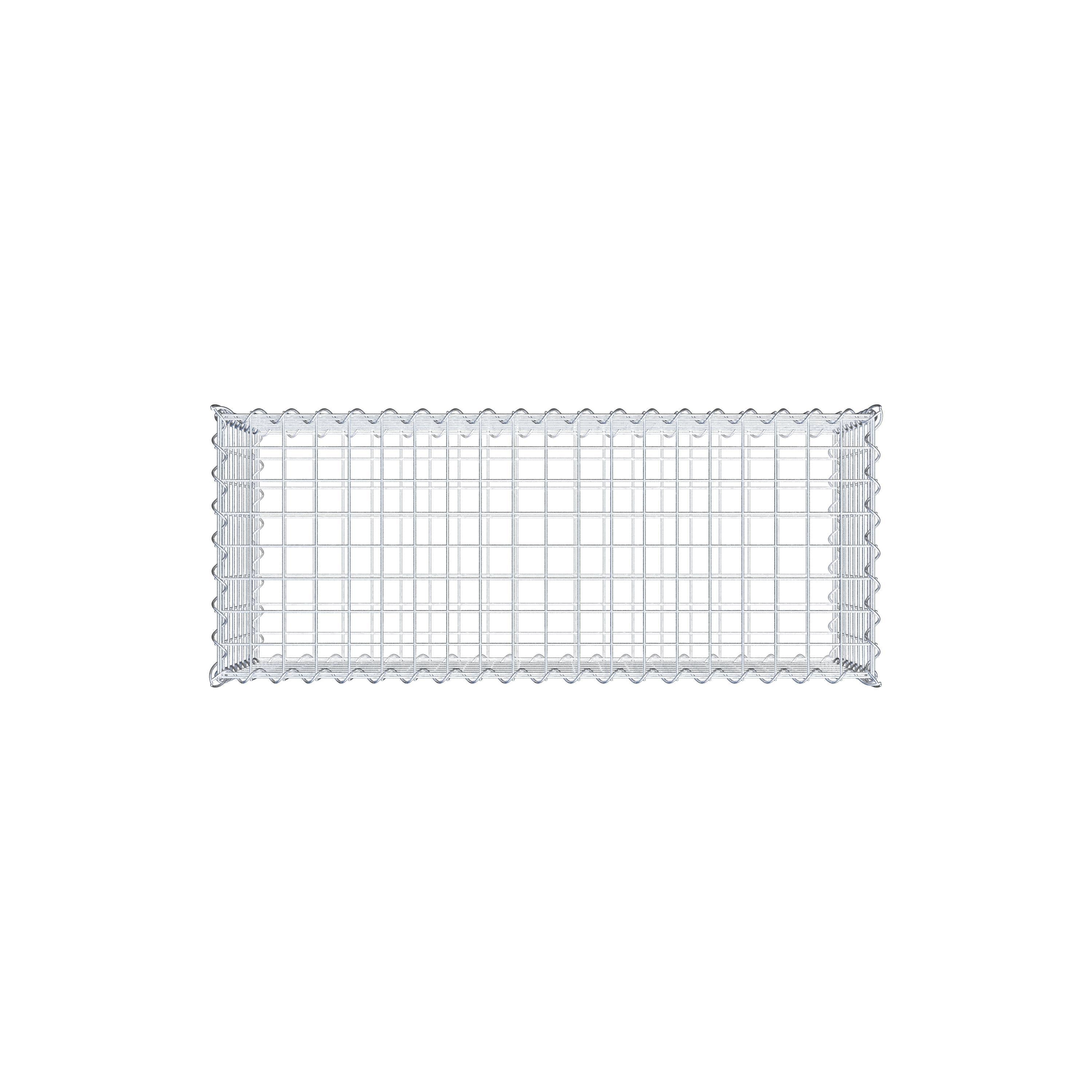 Gabion 100 cm x 40 cm x 40 cm (L x H x P), maille 5 cm x 5 cm, spirale