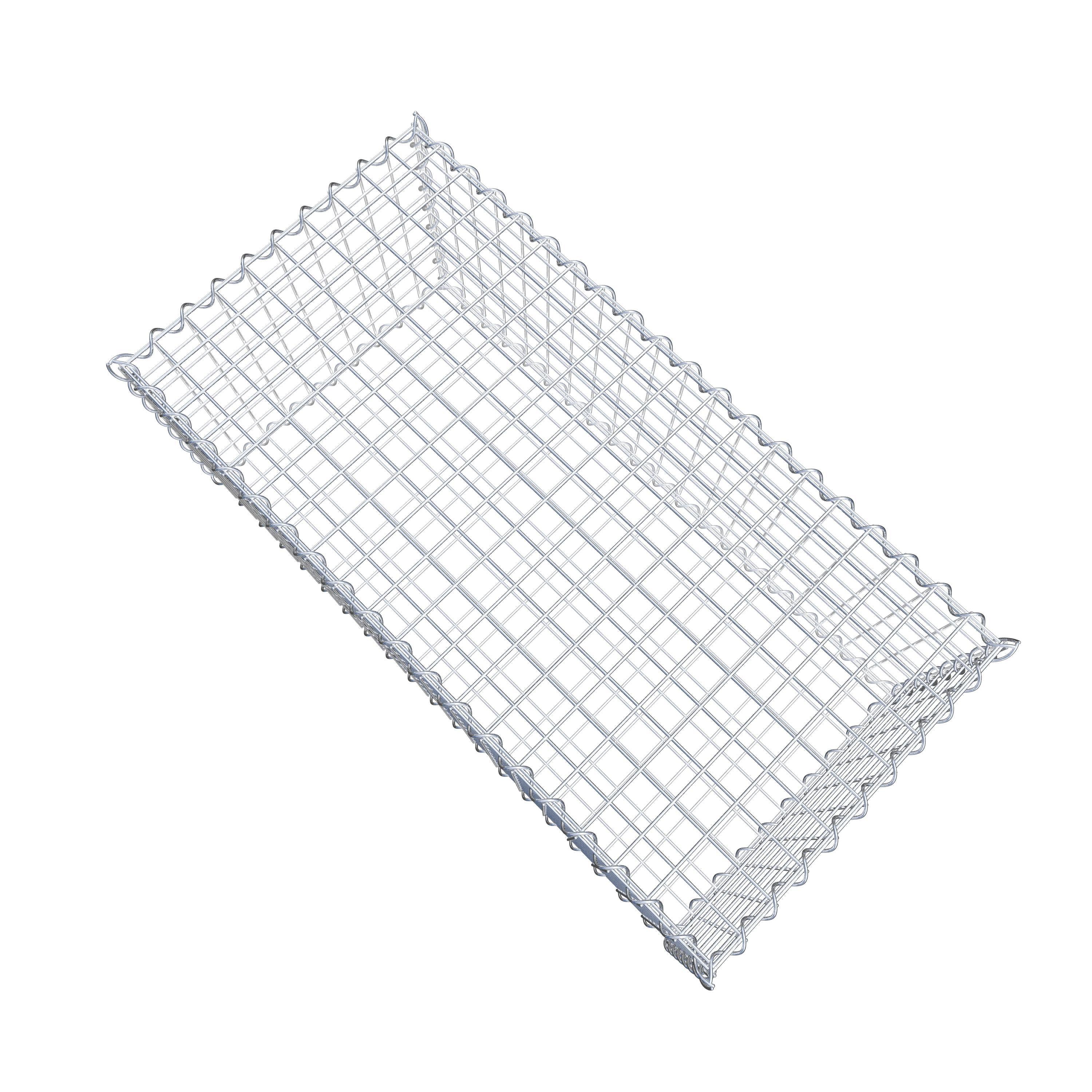 Gabion 100 cm x 40 cm x 50 cm (L x H x P), maille 5 cm x 5 cm, spirale