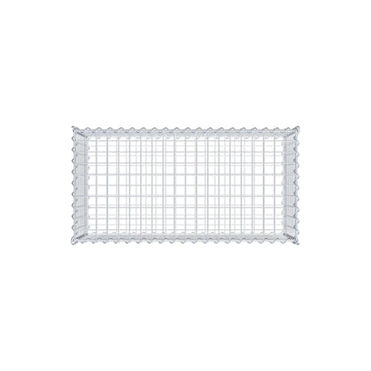 Gabion 100 cm x 40 cm x 50 cm (L x H x D), mesh size 5 cm x 5 cm, spiral