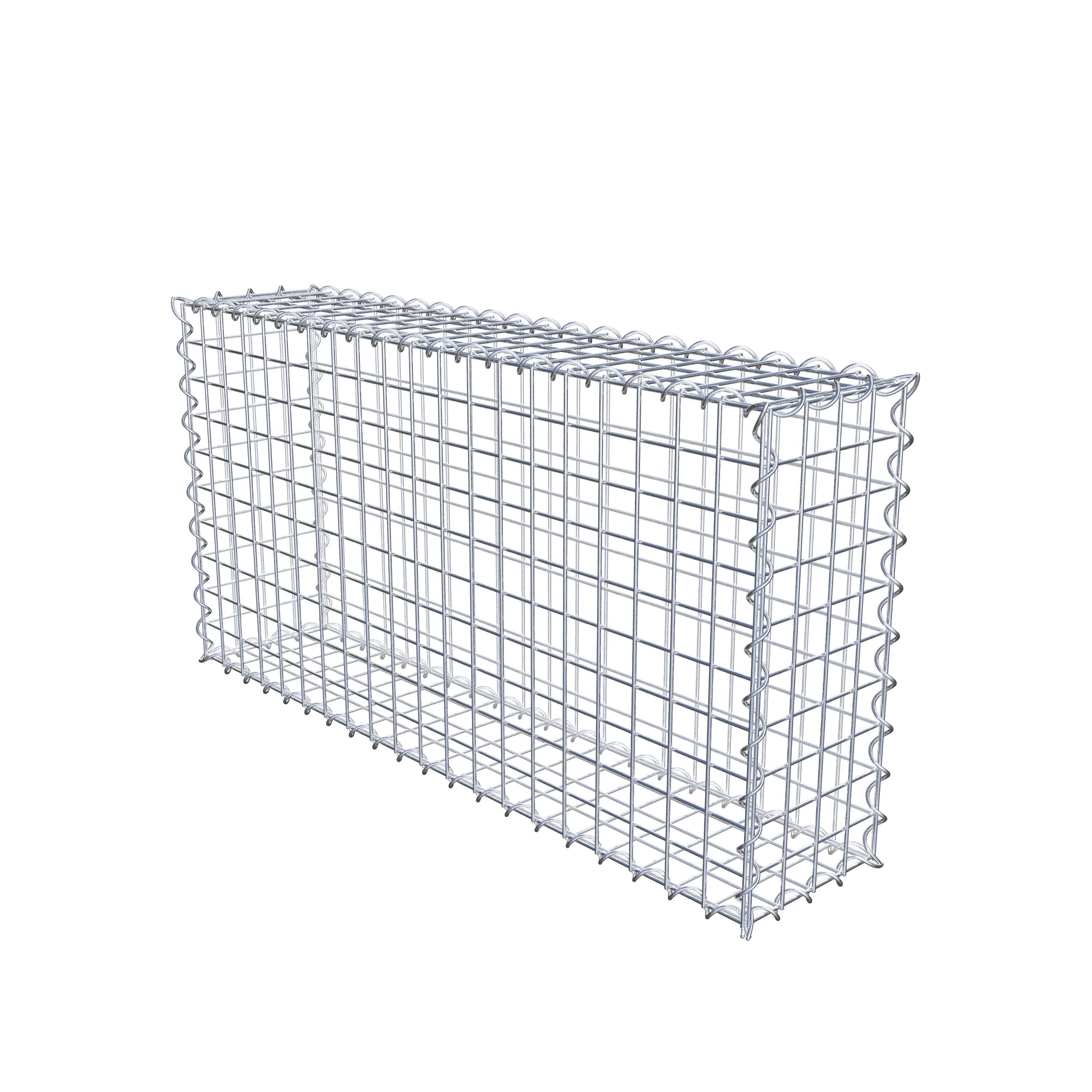 Gabion 100 cm x 50 cm x 20 cm (L x H x P), maille 5 cm x 5 cm, spirale