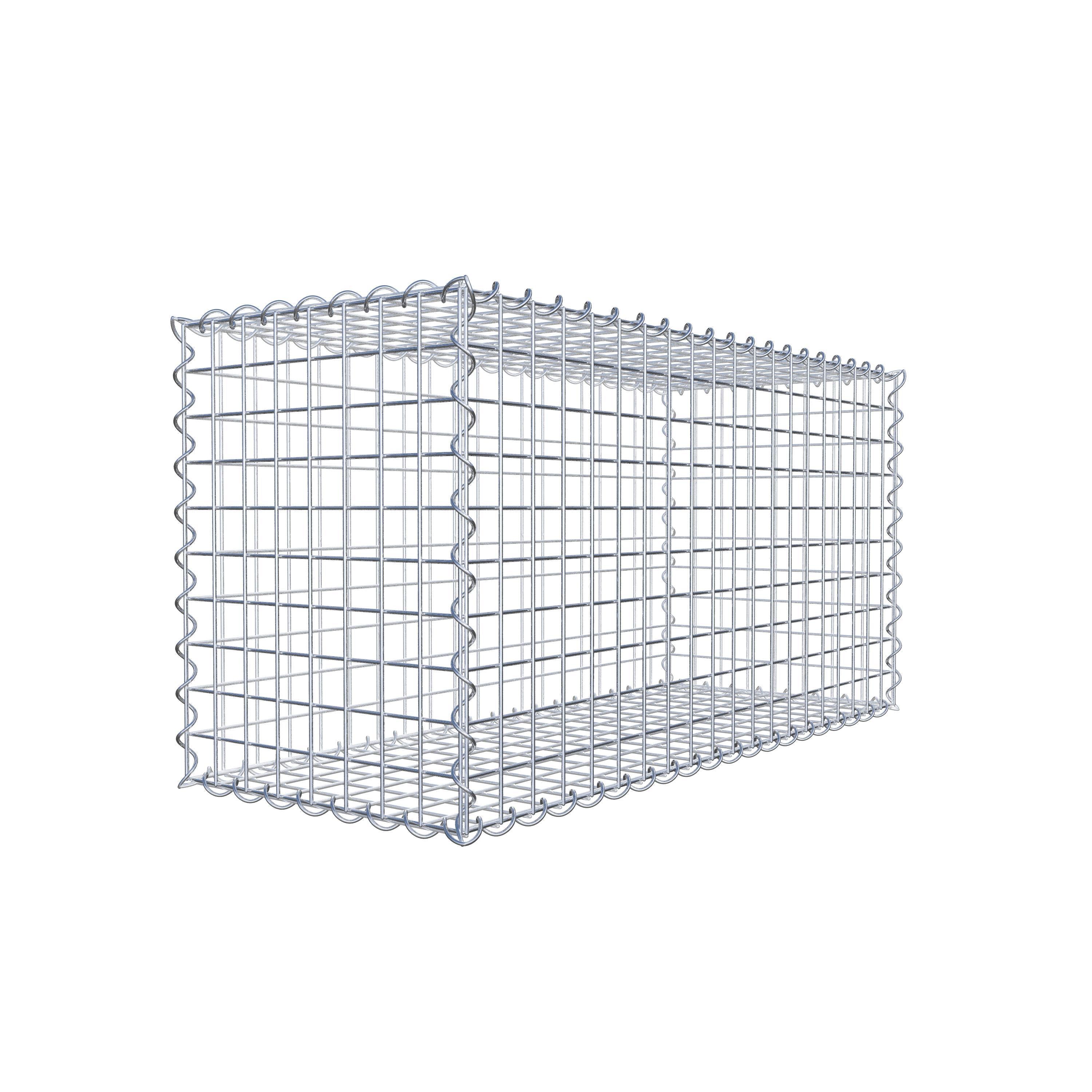 Gabion 100 cm x 50 cm x 40 cm (L x H x P), maille 5 cm x 5 cm, spirale