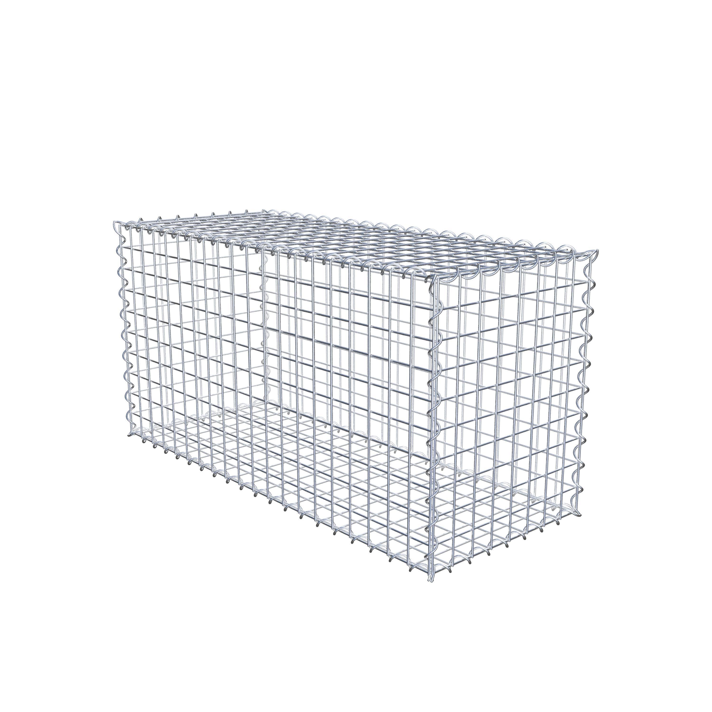 Gabion 100 cm x 50 cm x 40 cm (L x H x P), maille 5 cm x 5 cm, spirale