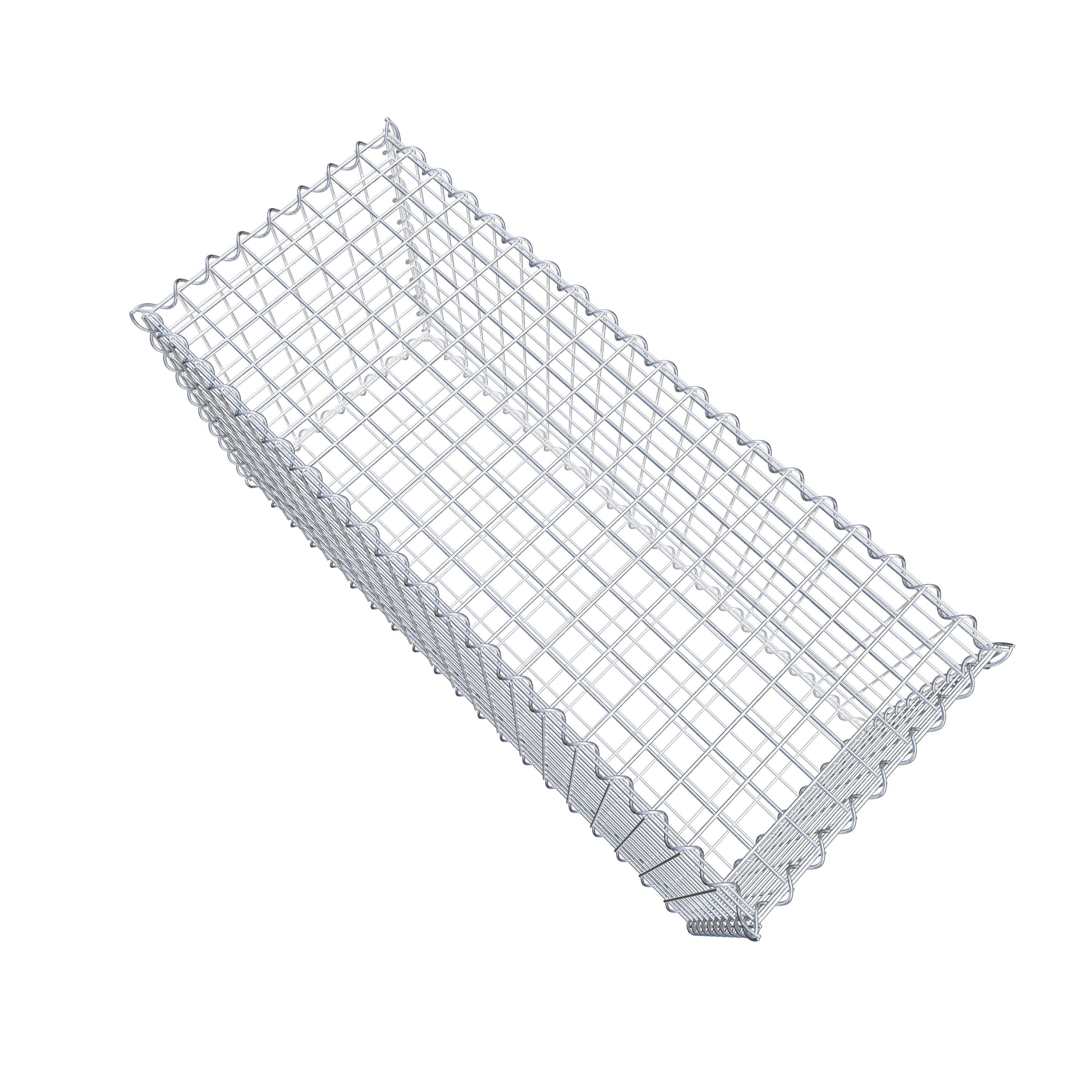 Gabion 100 cm x 50 cm x 40 cm (L x H x P), maille 5 cm x 5 cm, spirale