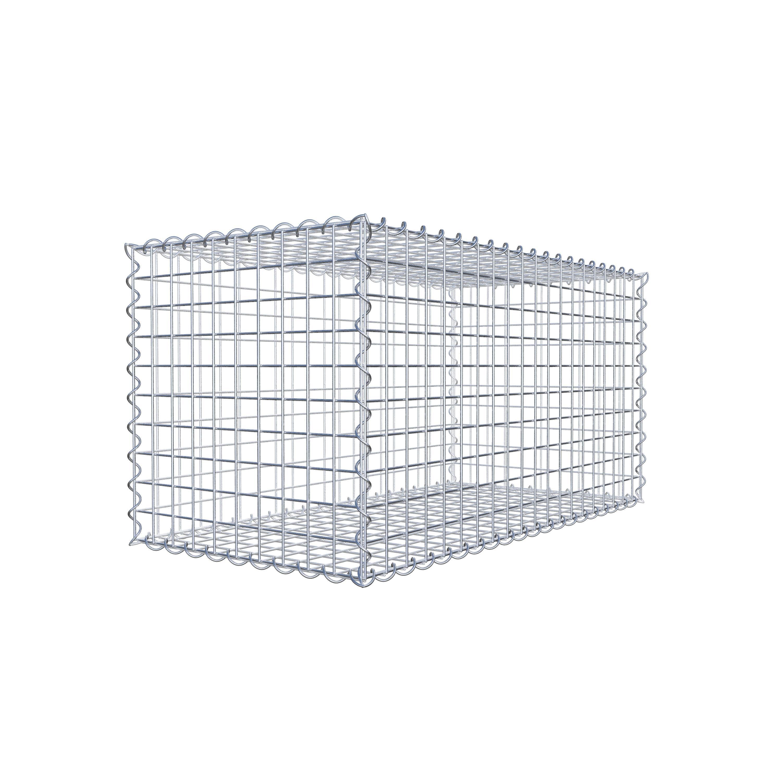 Gabion 100 cm x 50 cm x 50 cm (L x H x P), maille 5 cm x 5 cm, spirale