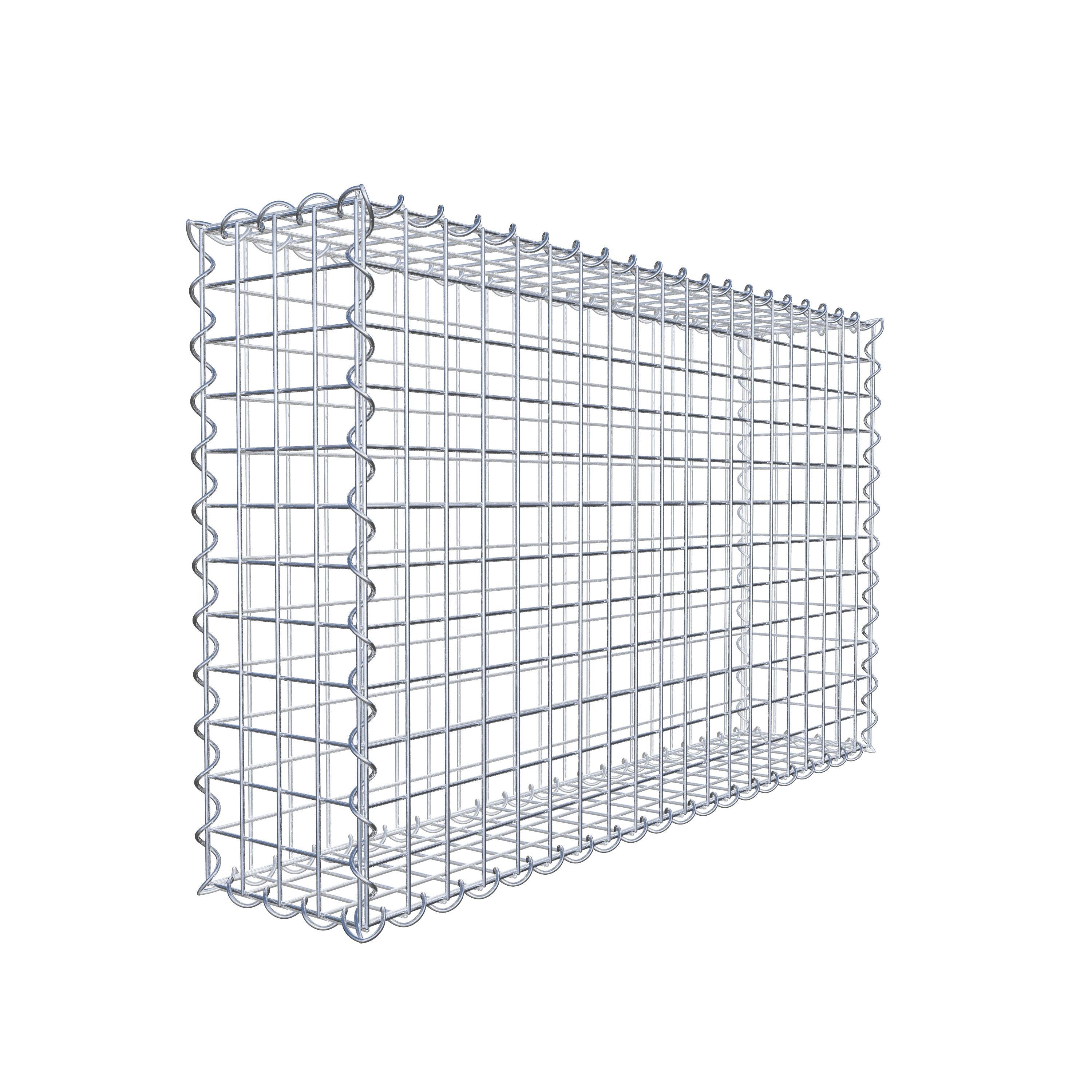 Gabion 100 cm x 60 cm x 20 cm (L x H x P), maille 5 cm x 5 cm, spirale