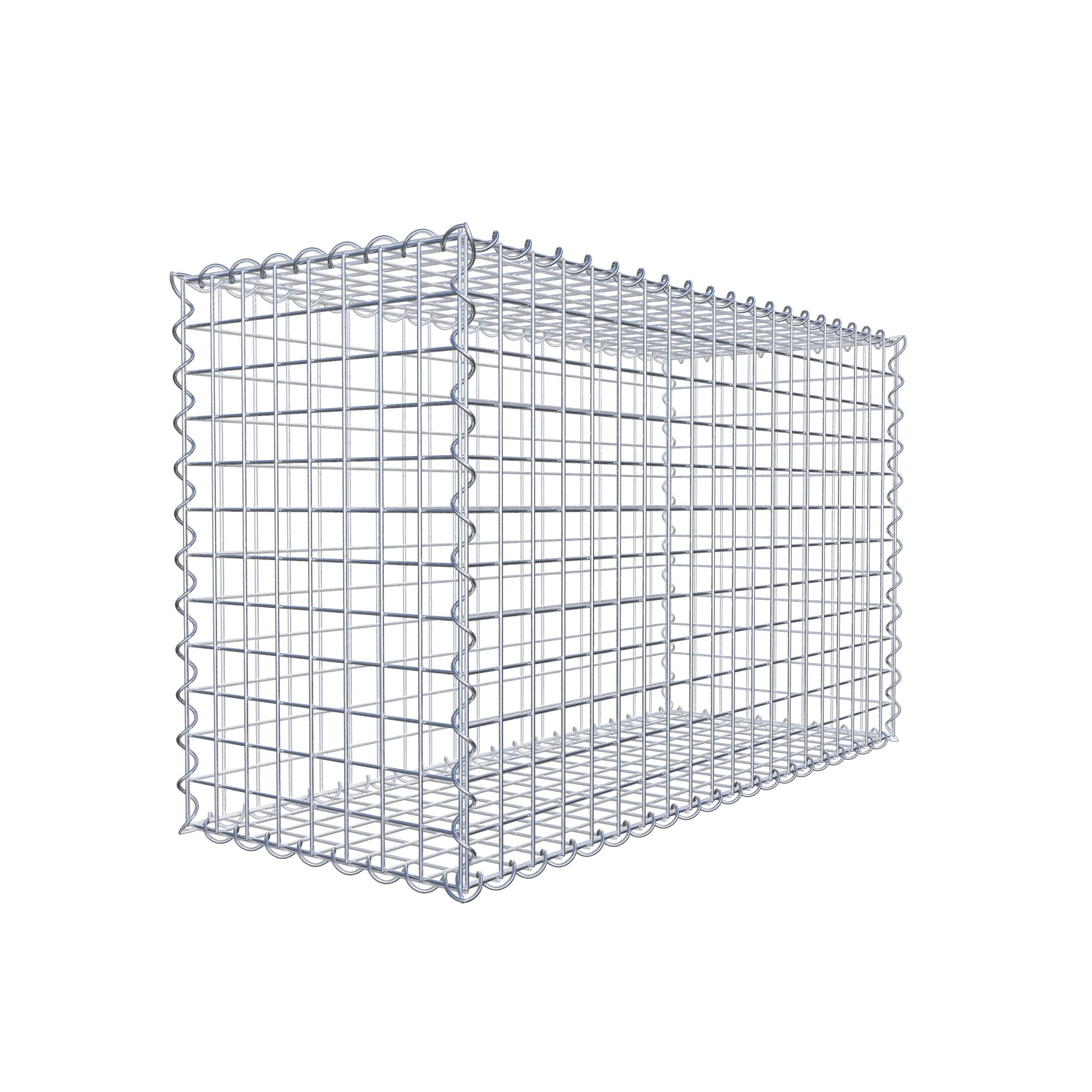 Gabion 100 cm x 60 cm x 40 cm (L x H x P), maille 5 cm x 5 cm, spirale