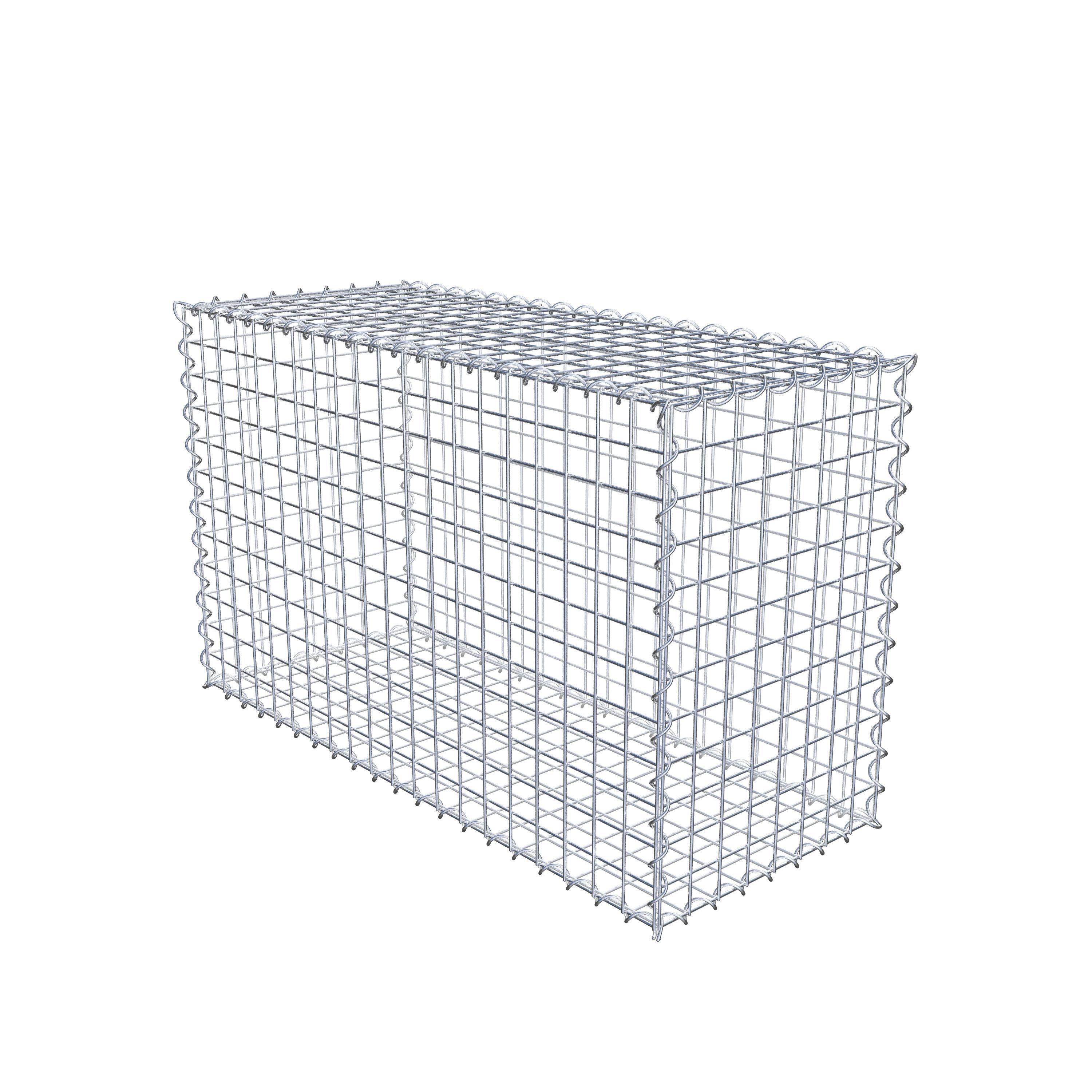 Gabion 100 cm x 60 cm x 40 cm (L x H x P), maille 5 cm x 5 cm, spirale