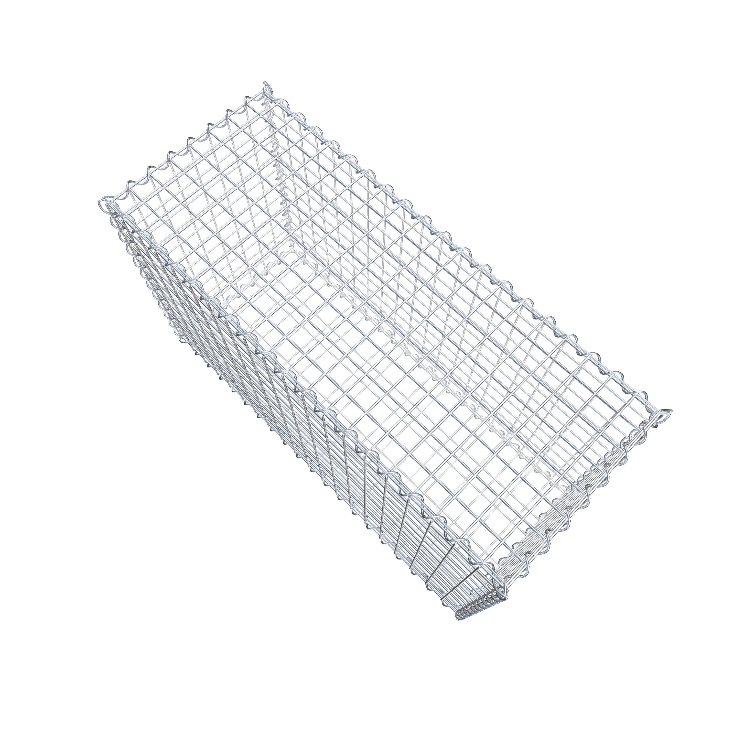 Gabion 100 cm x 60 cm x 40 cm (L x H x P), maille 5 cm x 5 cm, spirale