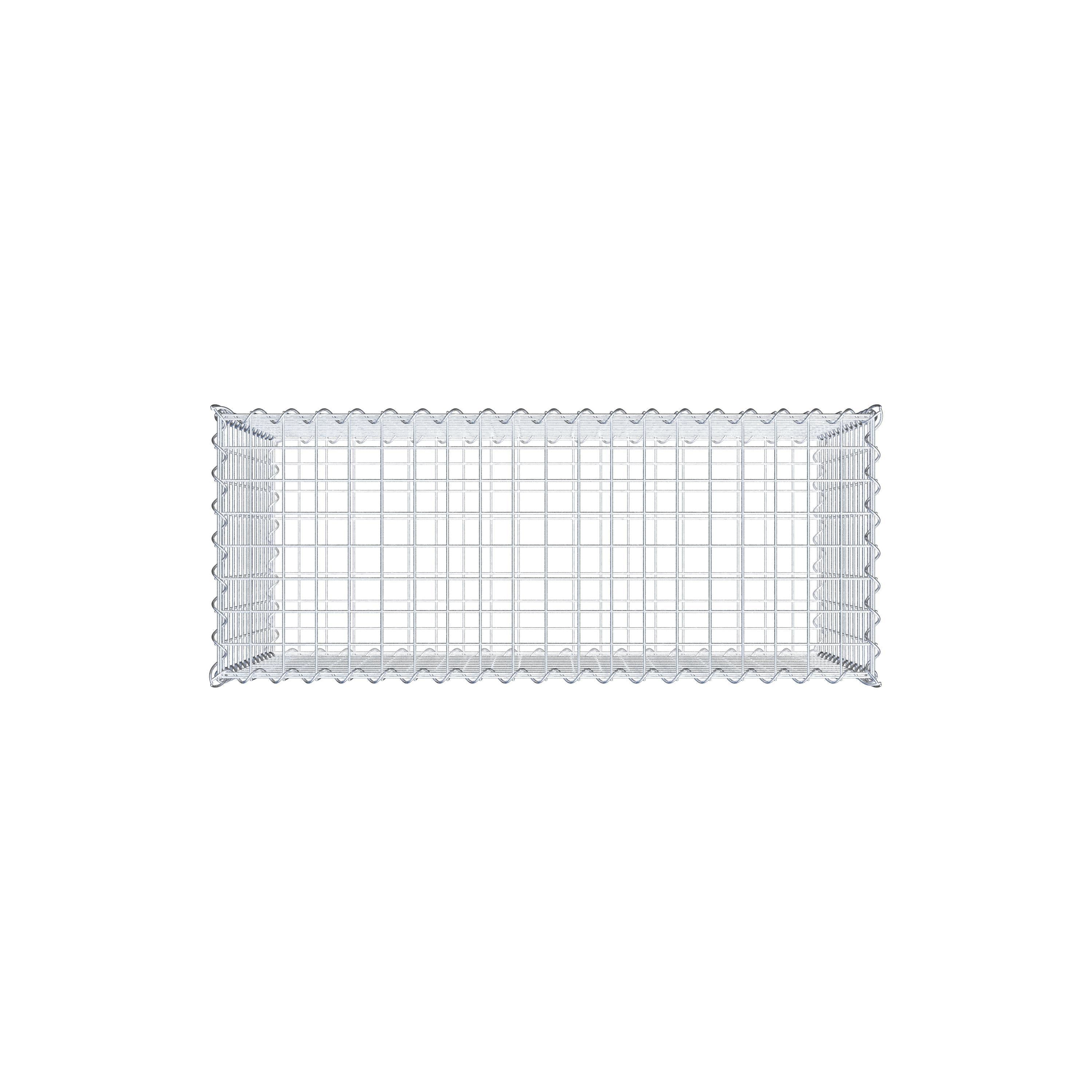 Gabion 100 cm x 60 cm x 40 cm (L x H x P), maille 5 cm x 5 cm, spirale