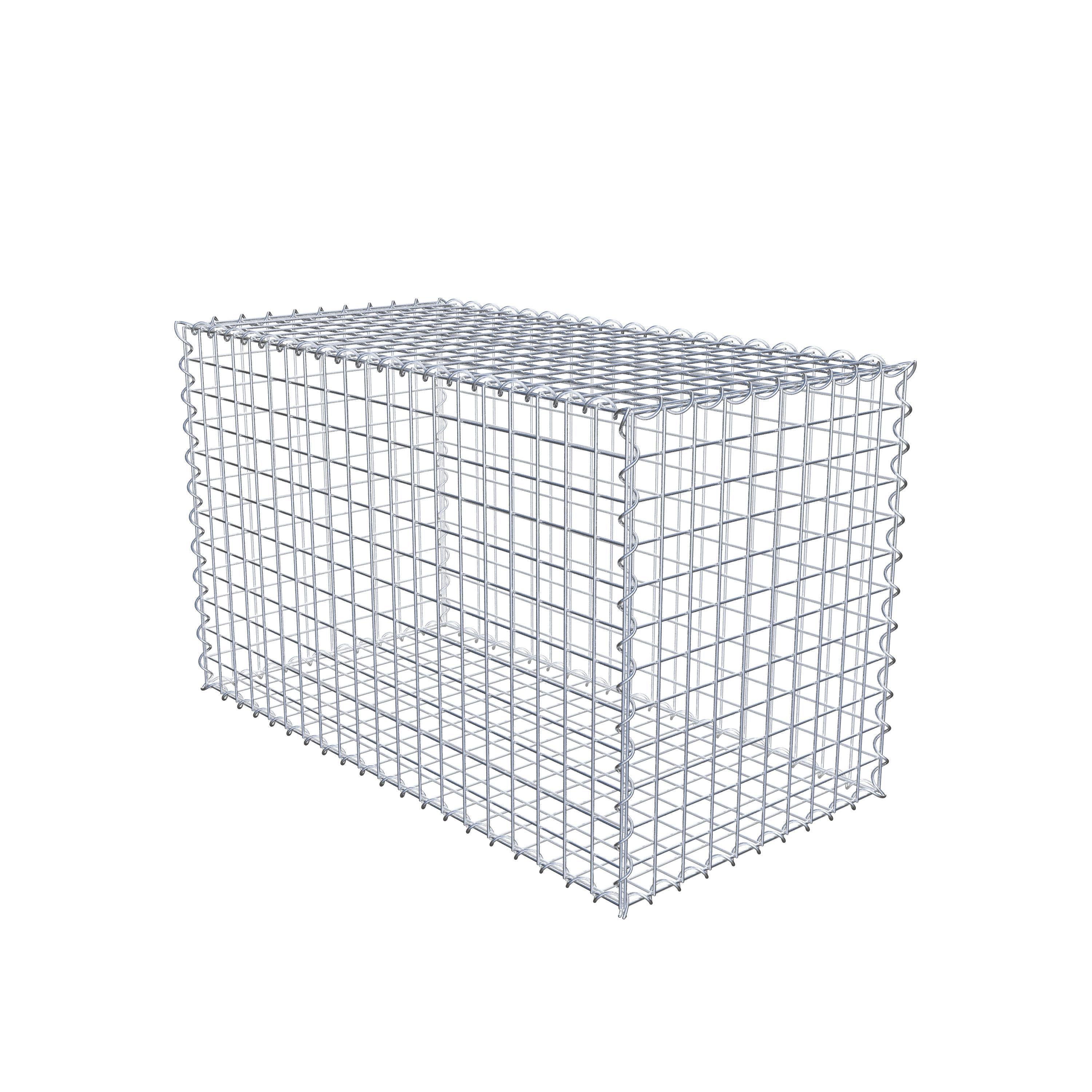 Gabion 100 cm x 60 cm x 50 cm (L x H x P), maille 5 cm x 5 cm, spirale