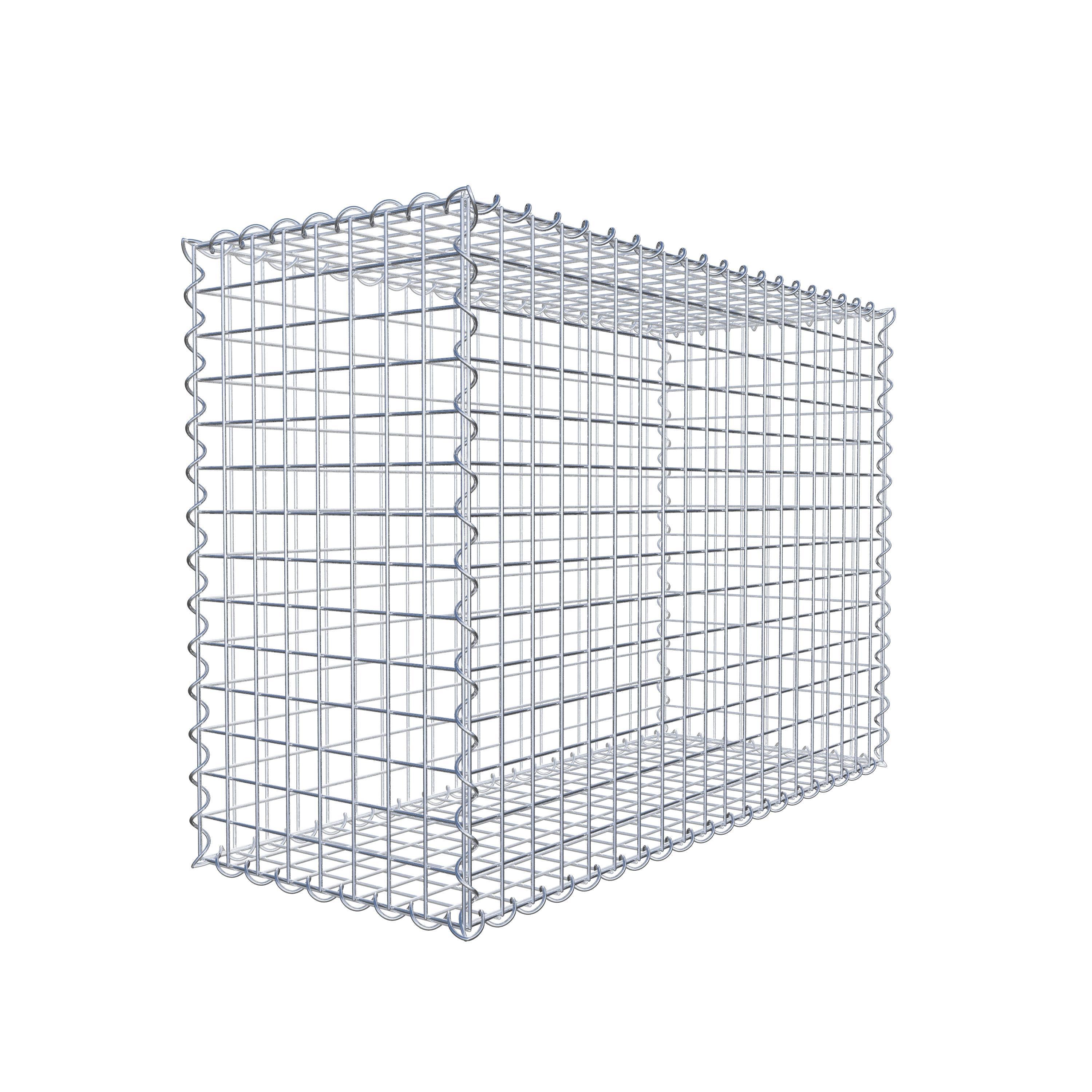 Gabion 100 cm x 70 cm x 40 cm (L x H x P), maille 5 cm x 5 cm, spirale