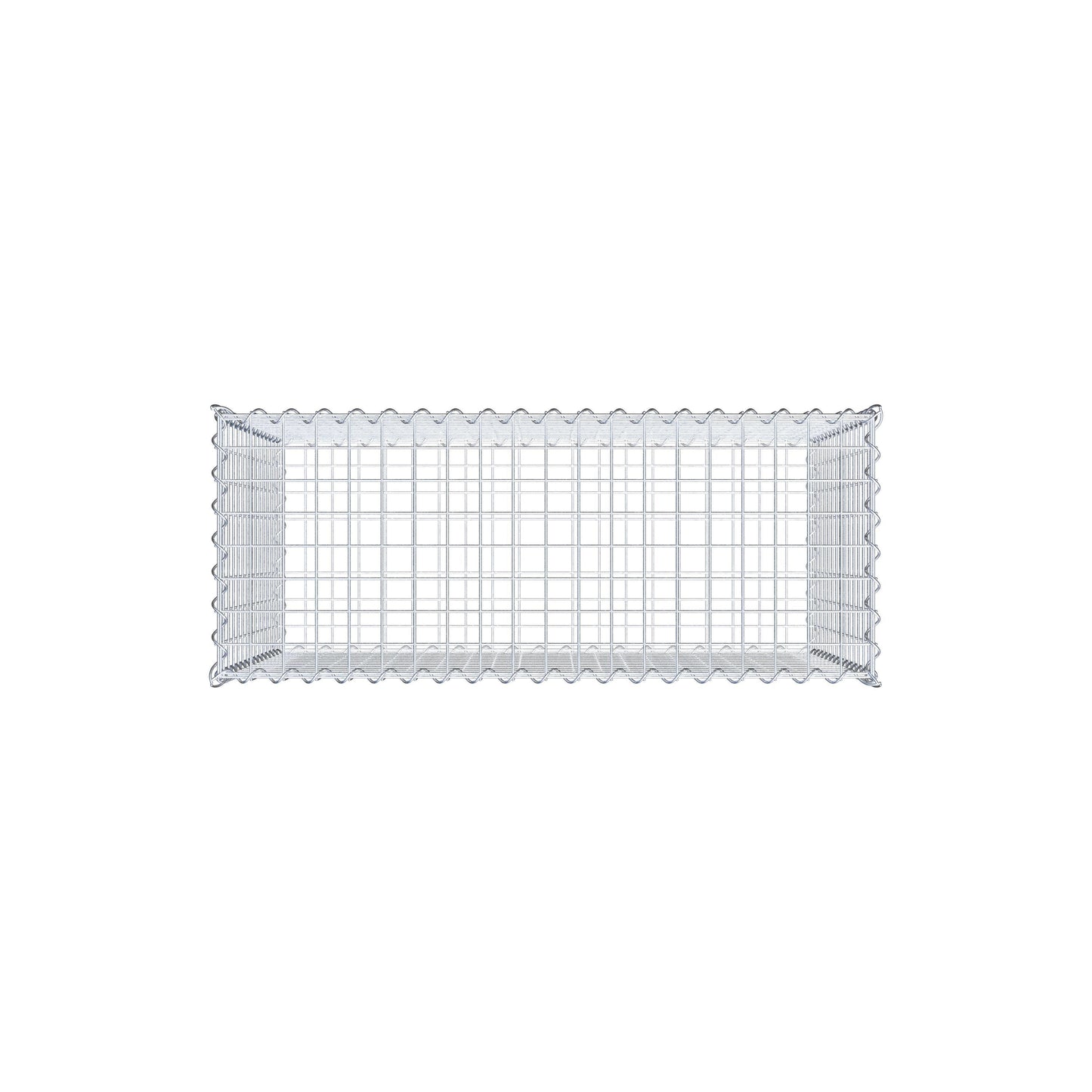 Gabion 100 cm x 70 cm x 40 cm (L x H x D), maskestørrelse 5 cm x 5 cm, spiral