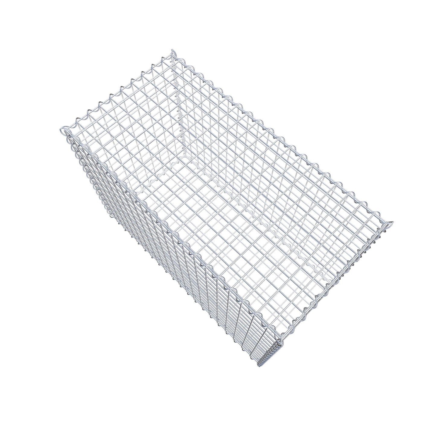 Gabion 100 cm x 70 cm x 50 cm (L x H x D), maskstorlek 5 cm x 5 cm, spiral