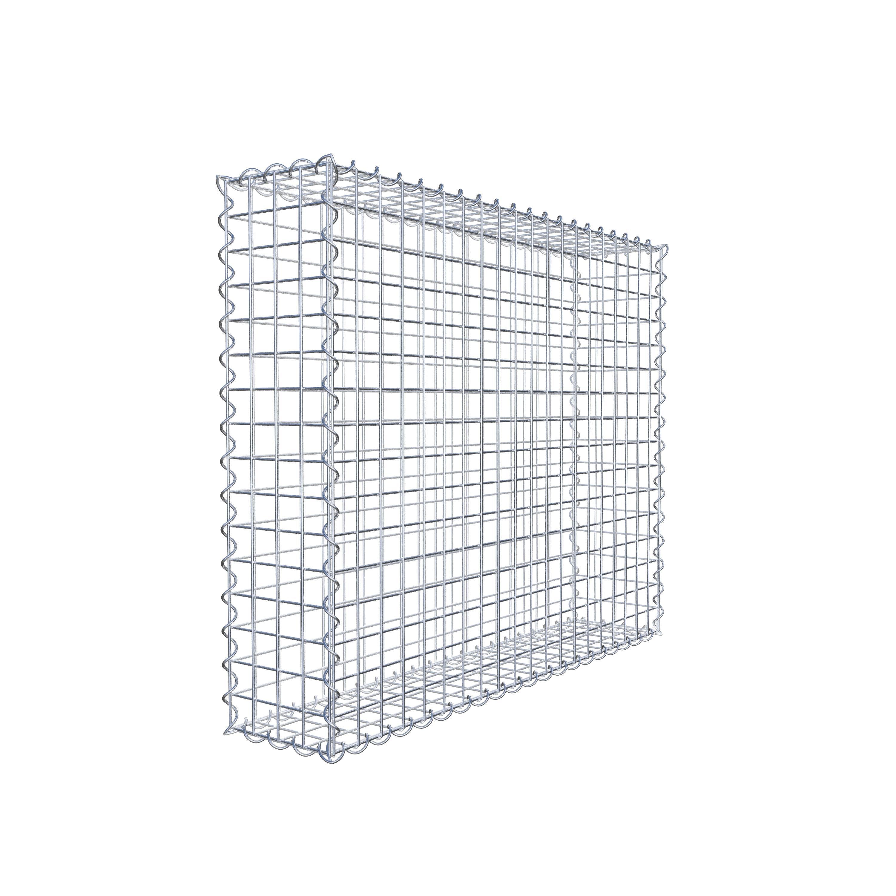 Gabion 100 cm x 80 cm x 20 cm (L x H x P), maille 5 cm x 5 cm, spirale