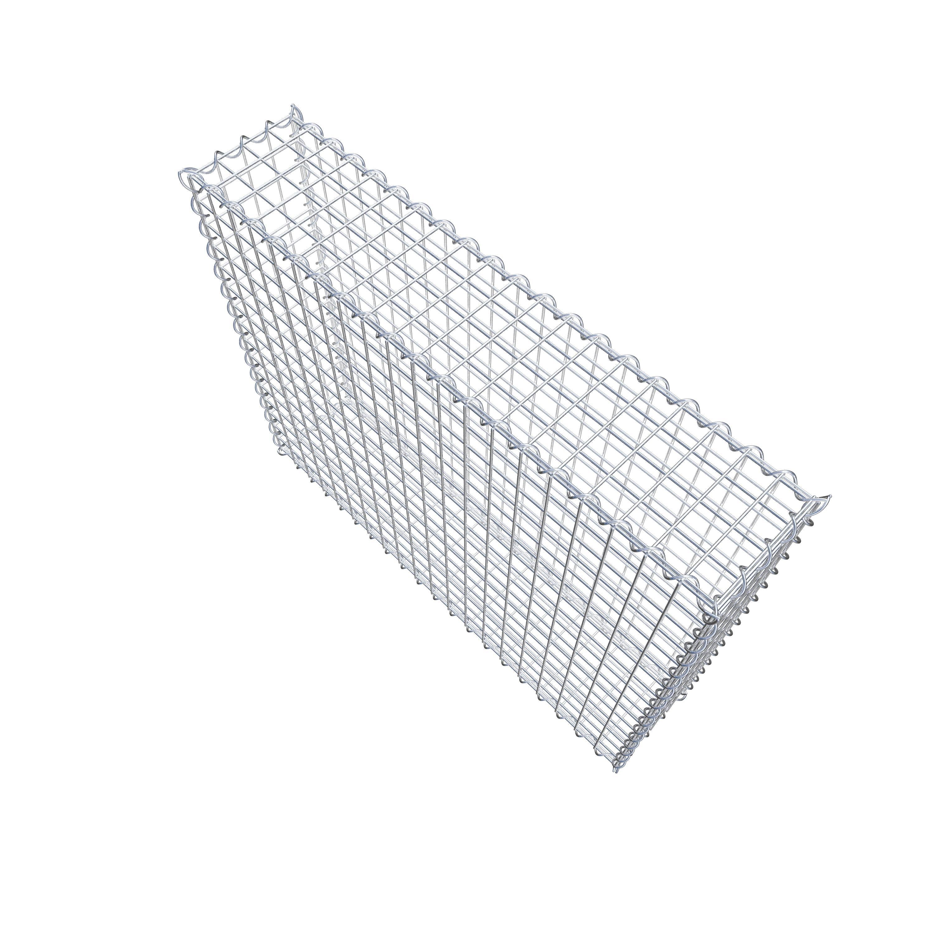 Gabion 100 cm x 80 cm x 20 cm (L x H x P), maille 5 cm x 5 cm, spirale