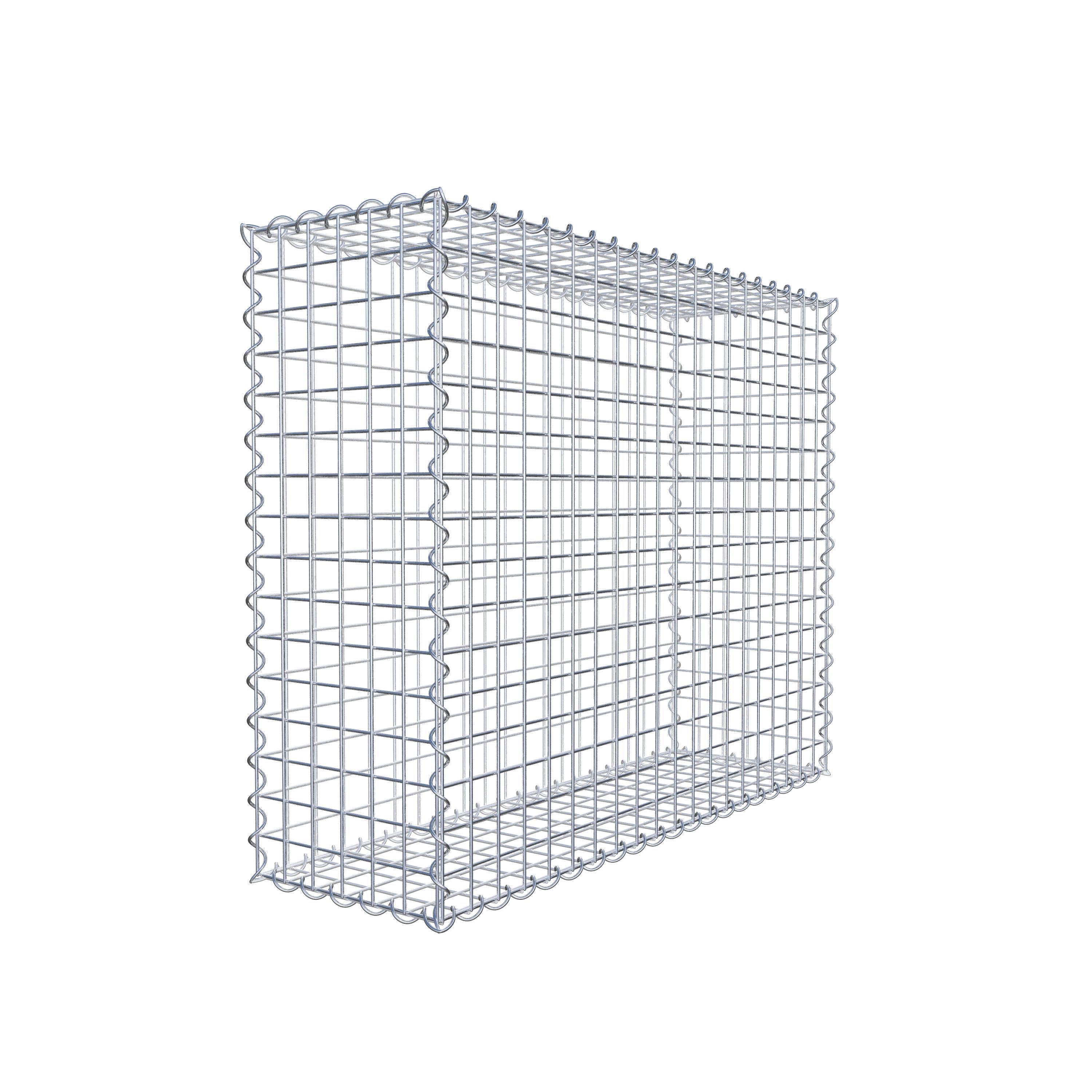 Gabion 100 cm x 80 cm x 30 cm (L x H x P), maille 5 cm x 5 cm, spirale