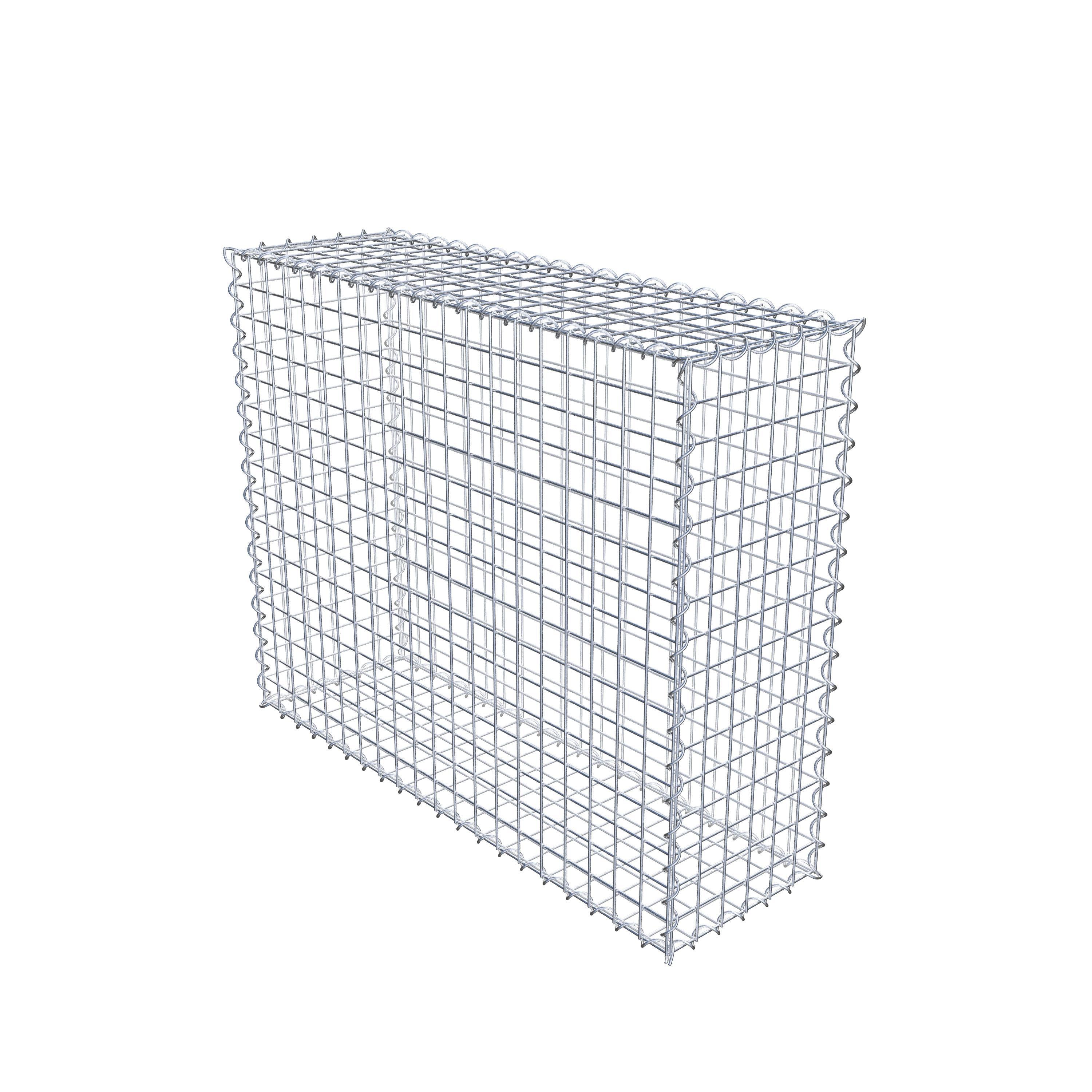 Gabion 100 cm x 80 cm x 30 cm (L x H x P), maille 5 cm x 5 cm, spirale