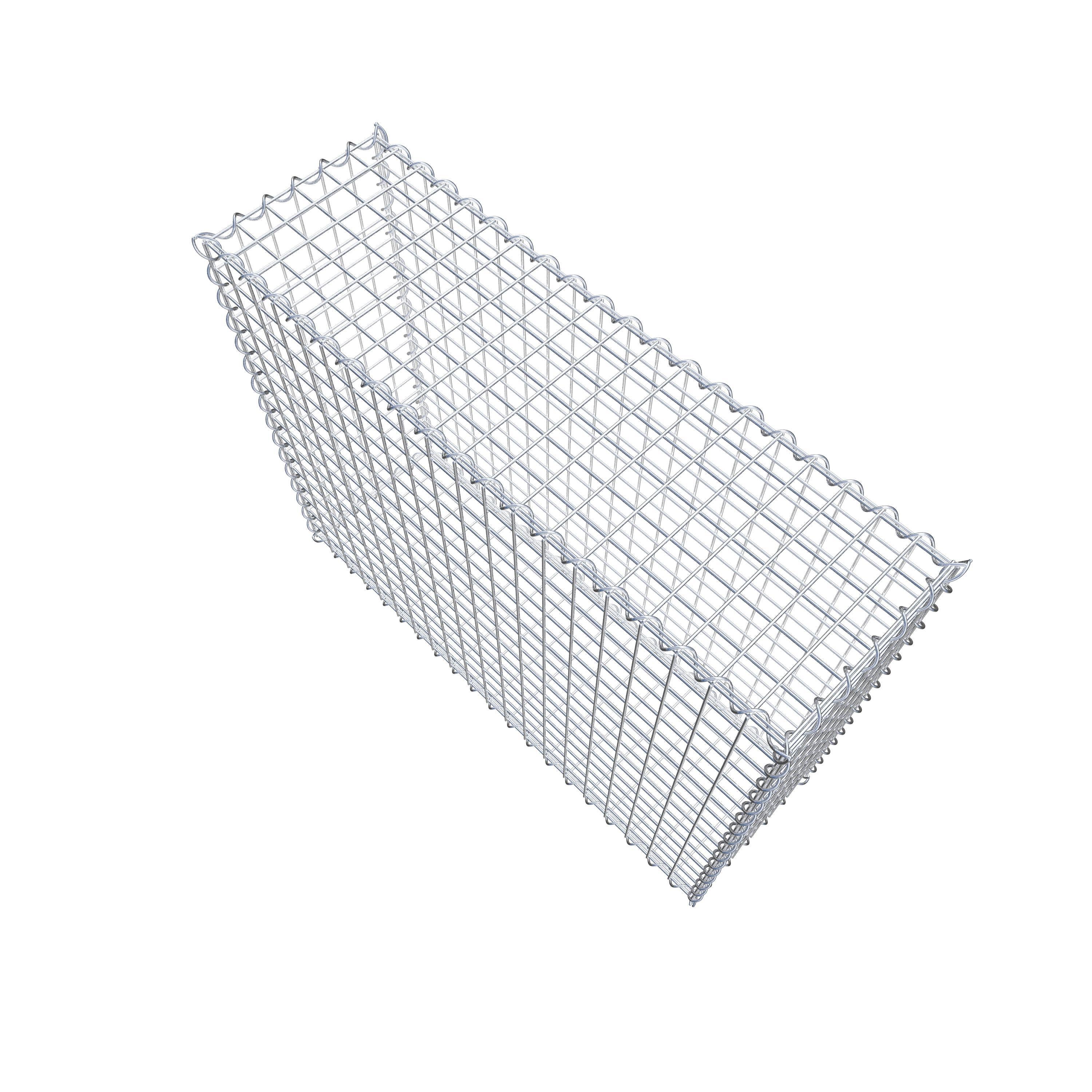 Gabion 100 cm x 80 cm x 30 cm (L x H x P), maille 5 cm x 5 cm, spirale