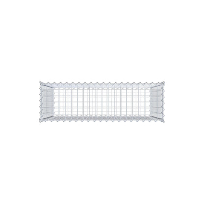 Gabion 100 cm x 80 cm x 30 cm (L x H x D), maskestørrelse 5 cm x 5 cm, spiral