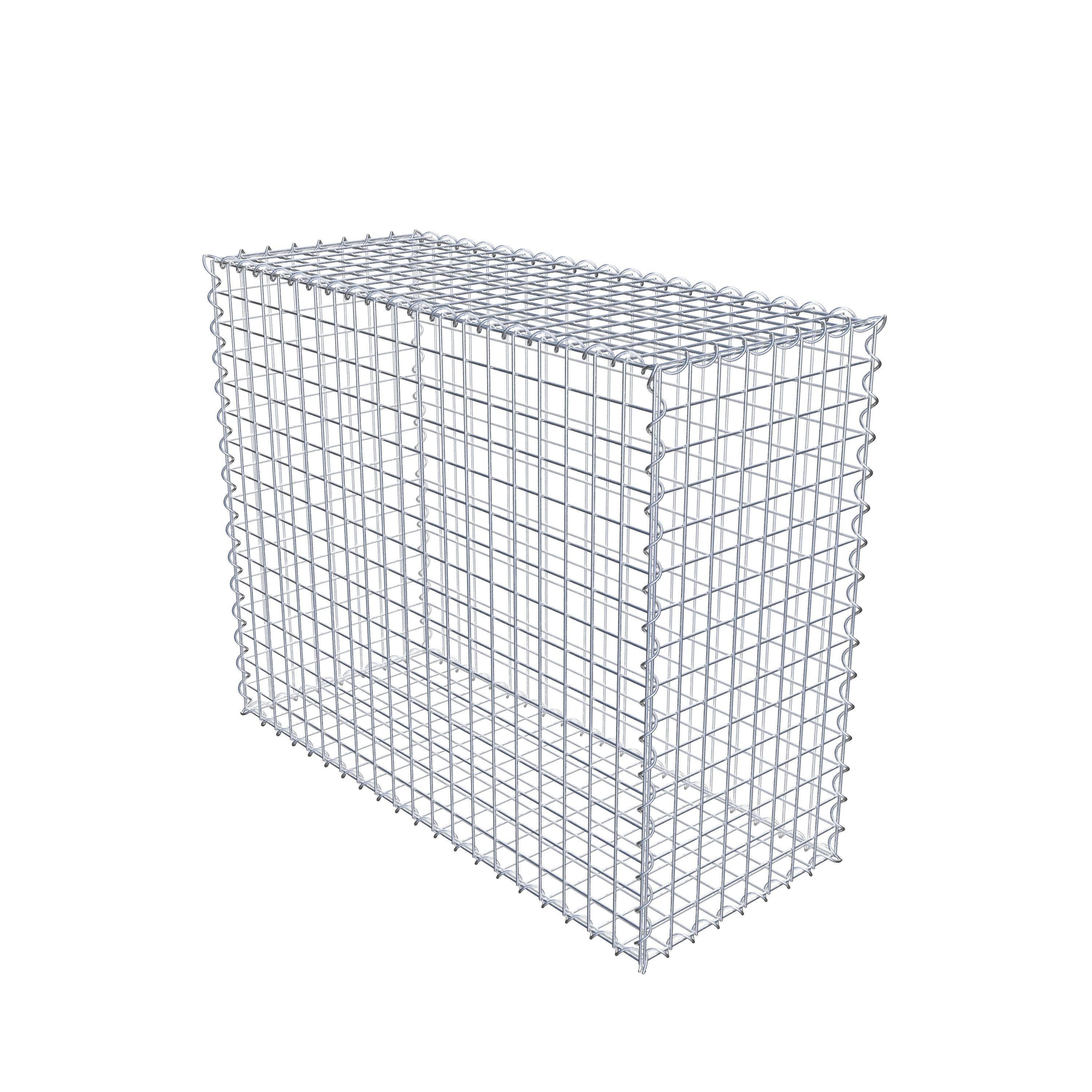 Gabion 100 cm x 80 cm x 40 cm (L x H x P), maille 5 cm x 5 cm, spirale