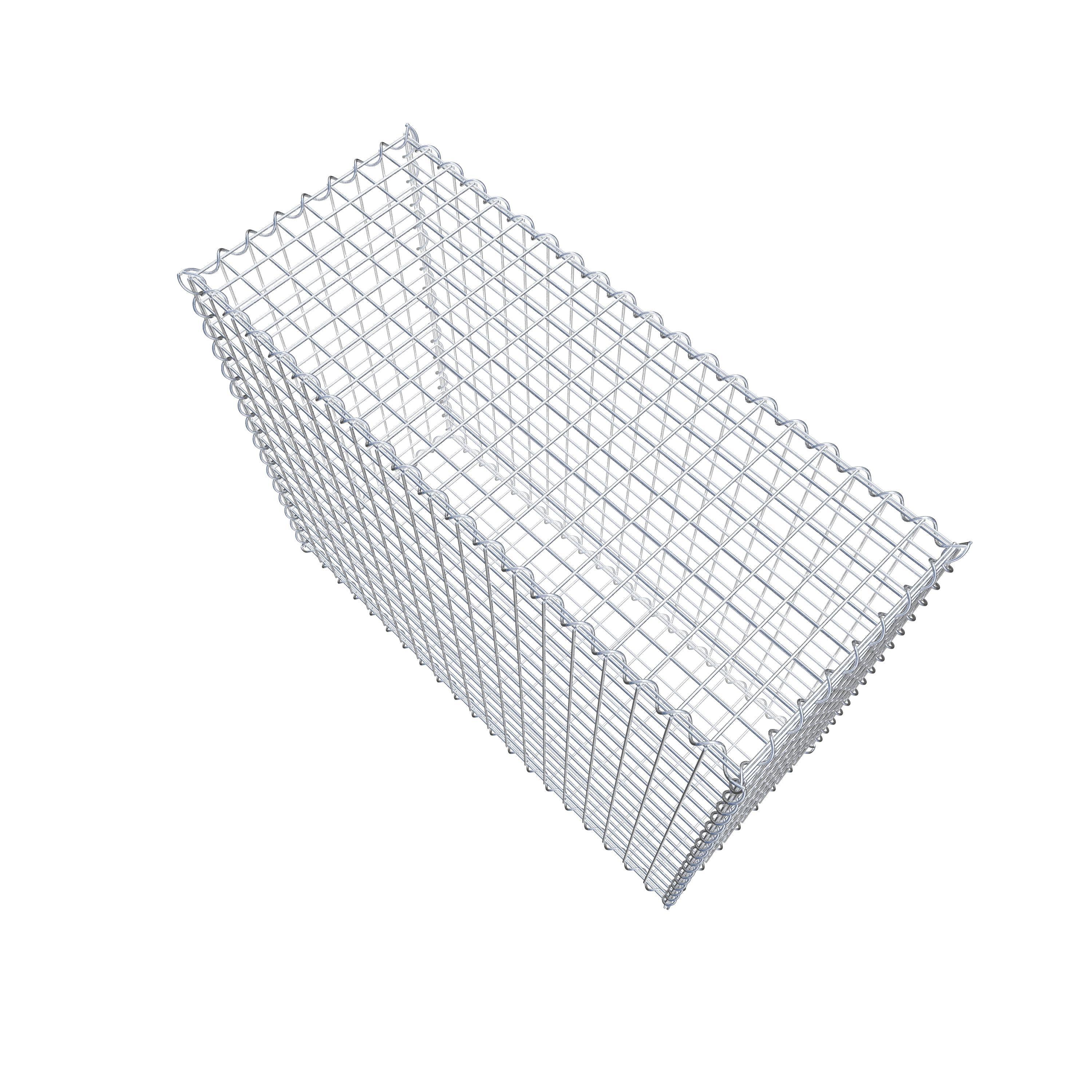 Gabion 100 cm x 80 cm x 40 cm (L x H x P), maille 5 cm x 5 cm, spirale