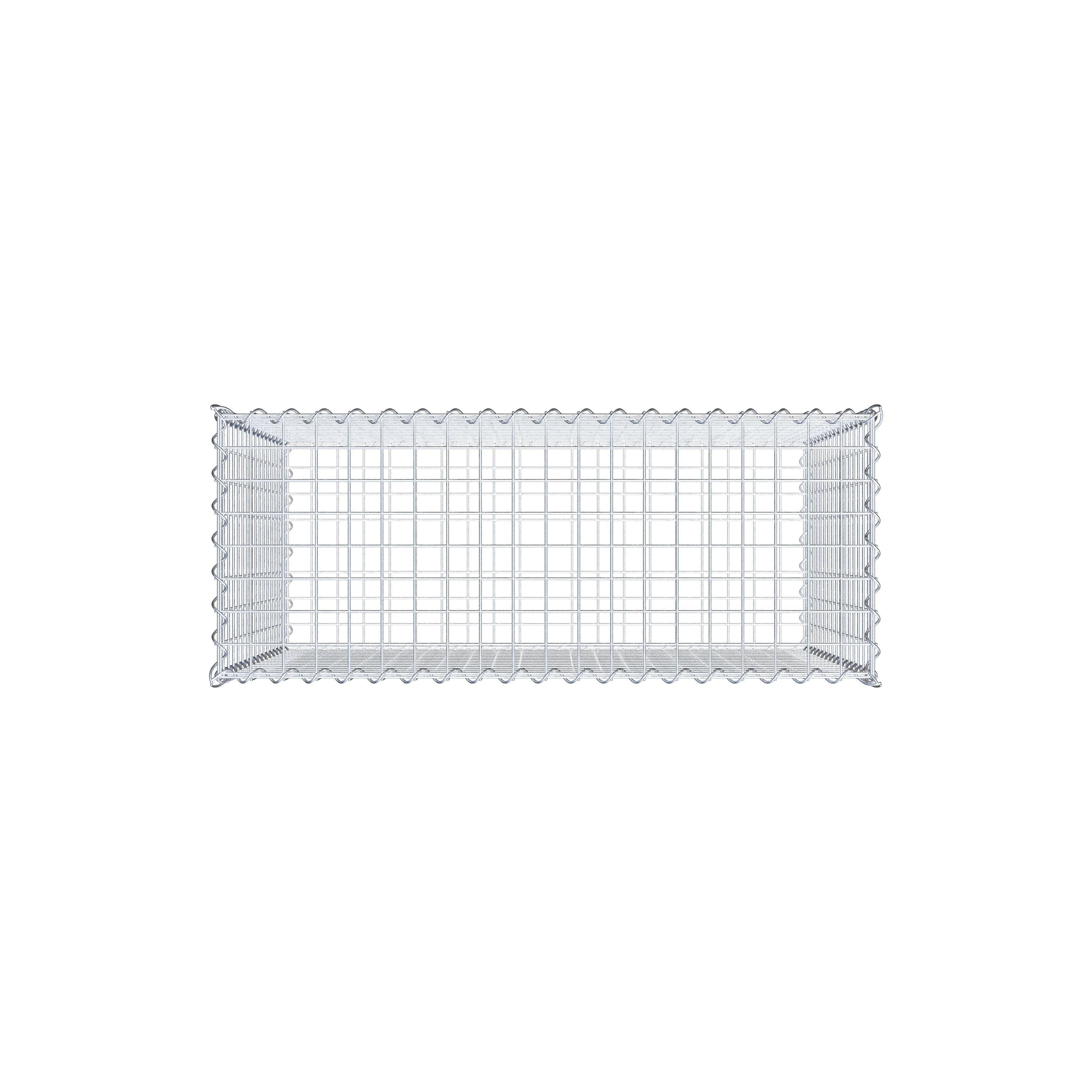 Gabion 100 cm x 80 cm x 40 cm (L x H x P), maille 5 cm x 5 cm, spirale