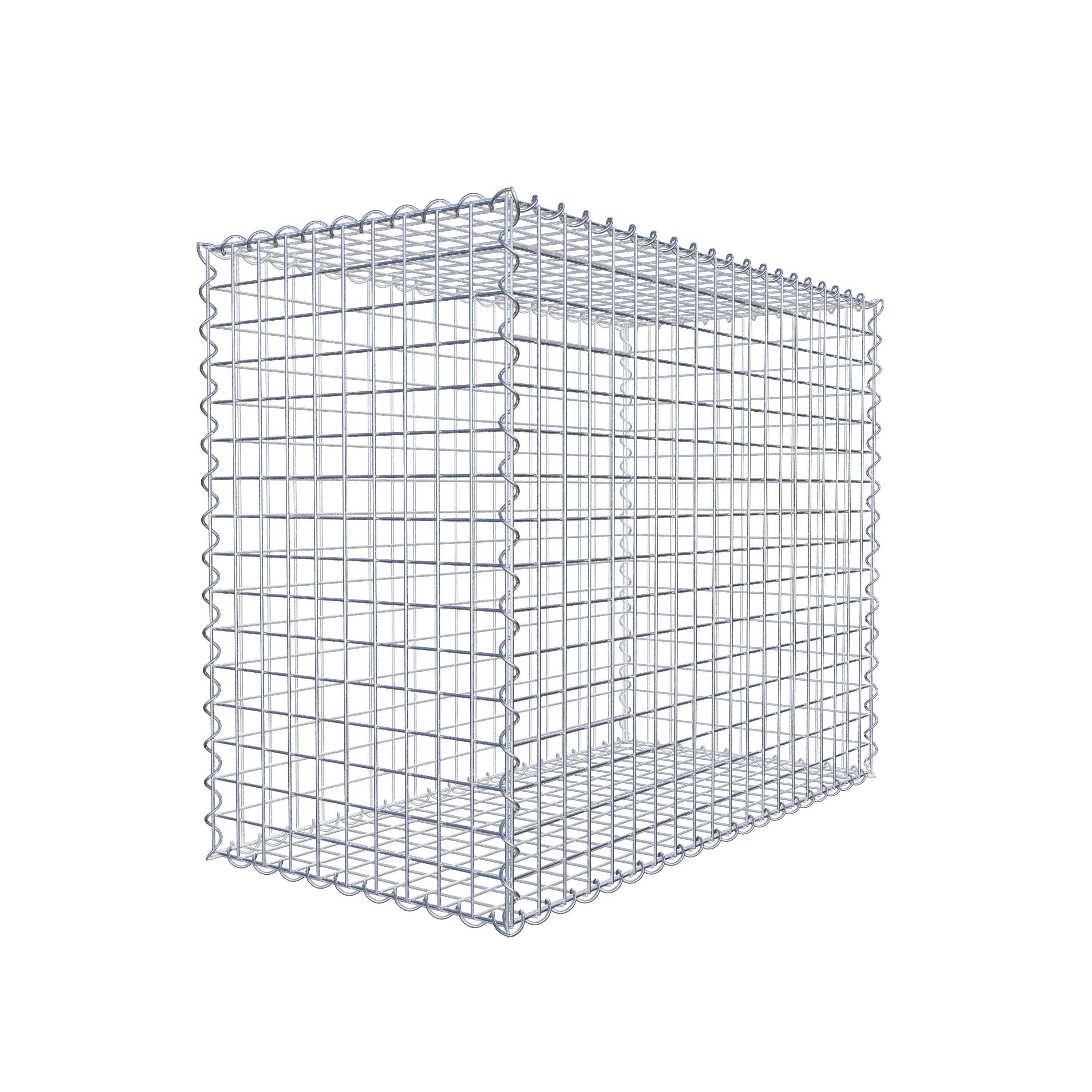 Gabion 100 cm x 80 cm x 50 cm (L x H x P), maille 5 cm x 5 cm, spirale