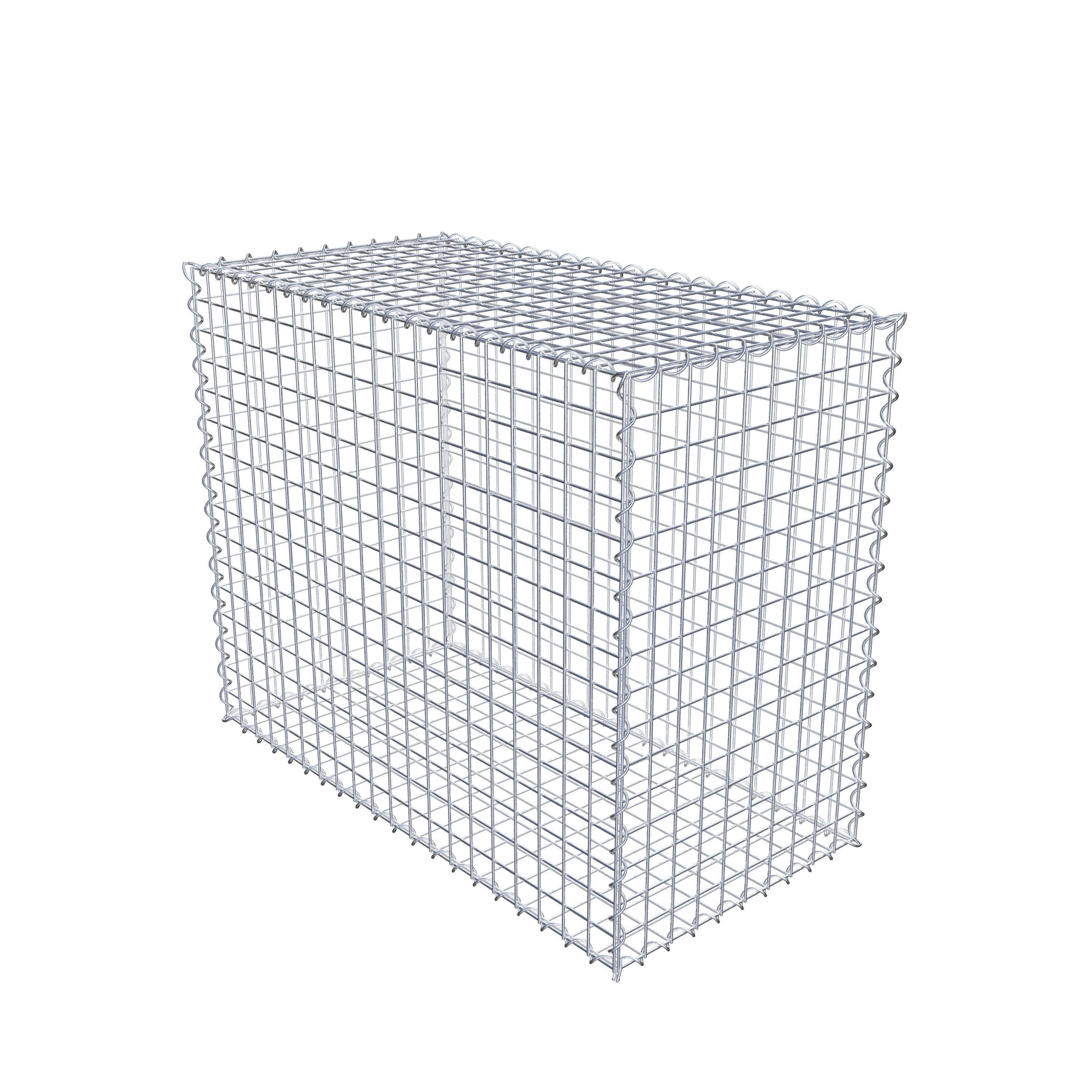 Gabion 100 cm x 80 cm x 50 cm (L x H x P), maille 5 cm x 5 cm, spirale