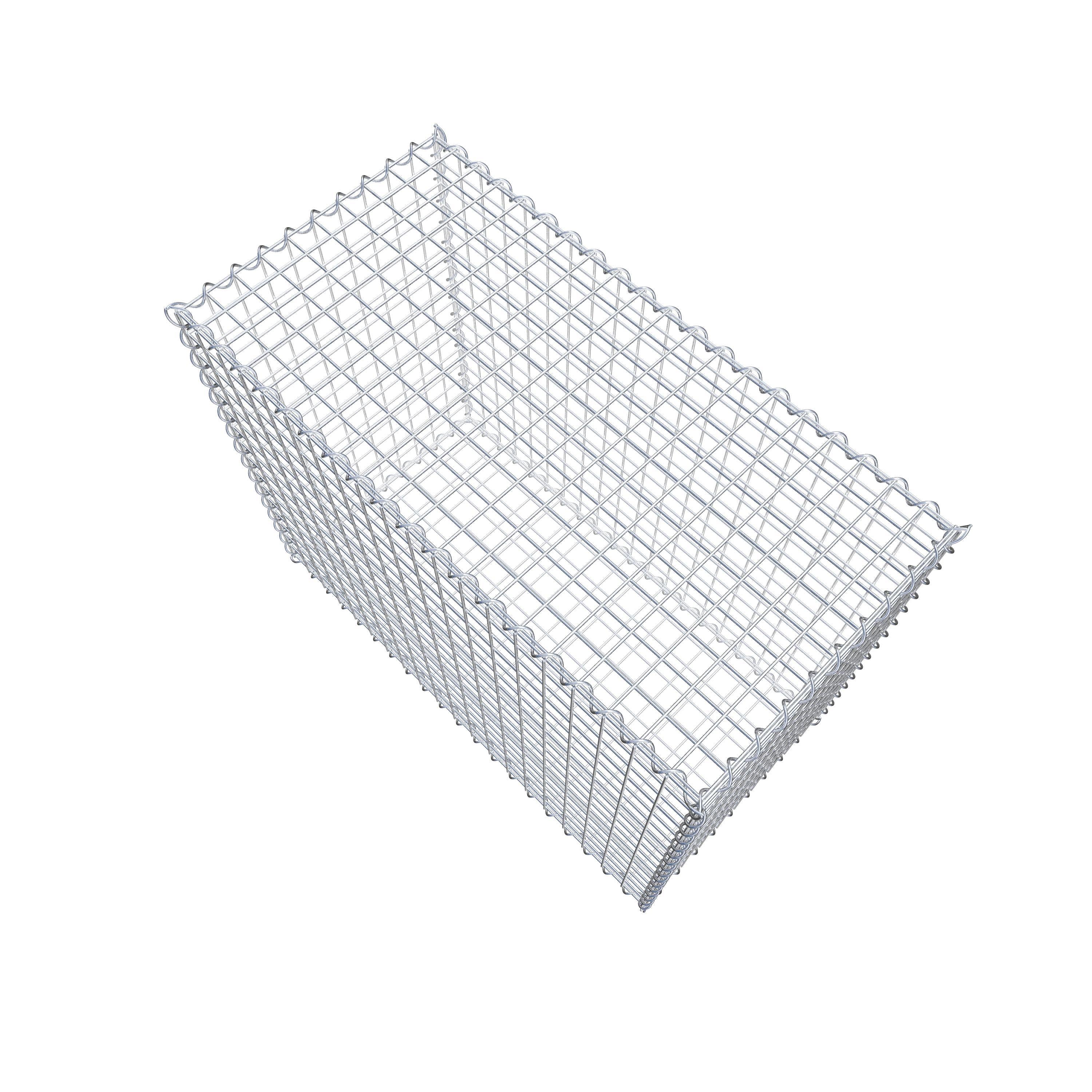 Gabion 100 cm x 80 cm x 50 cm (L x H x P), maille 5 cm x 5 cm, spirale