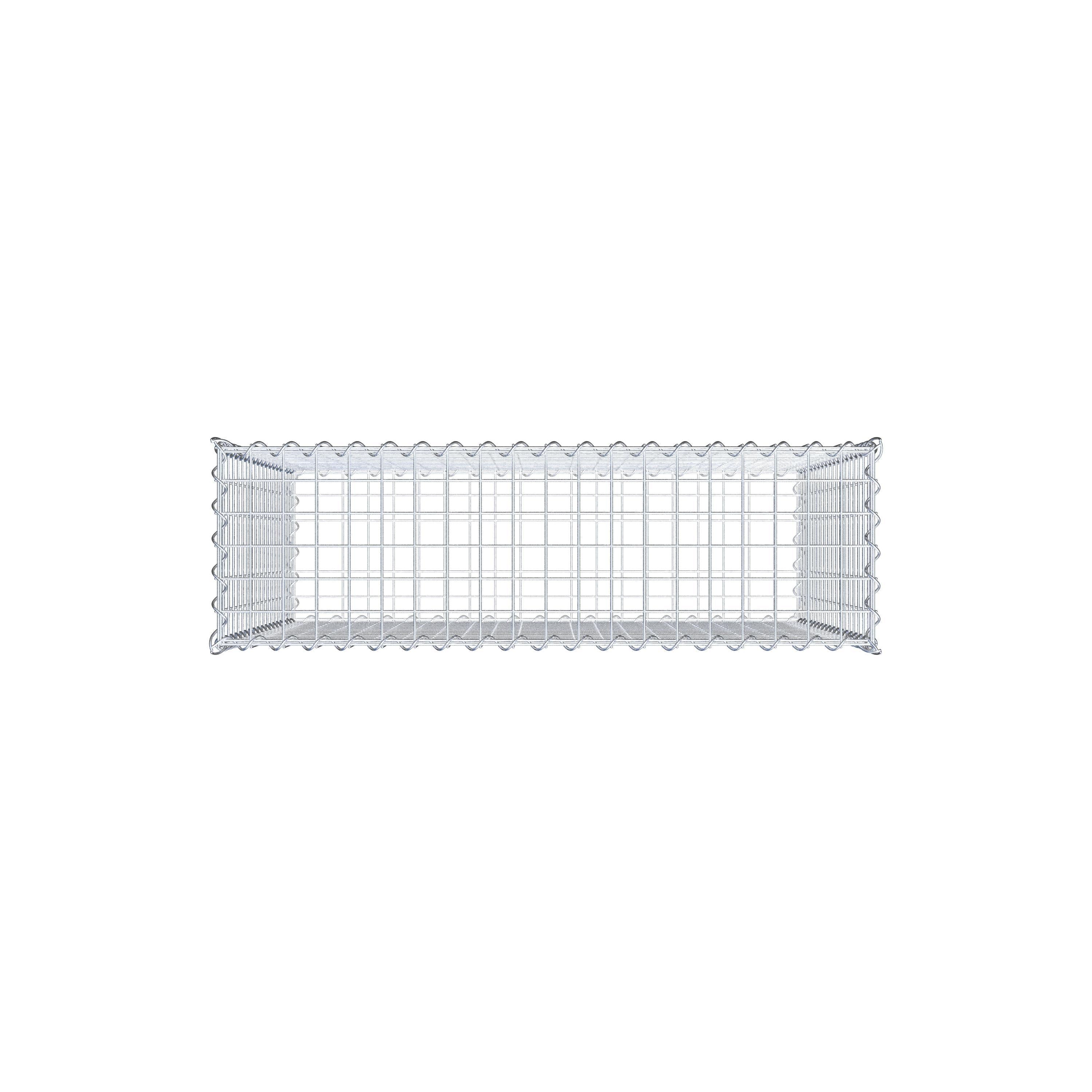 Gabion 100 cm x 90 cm x 30 cm (L x H x P), maille 5 cm x 5 cm, spirale