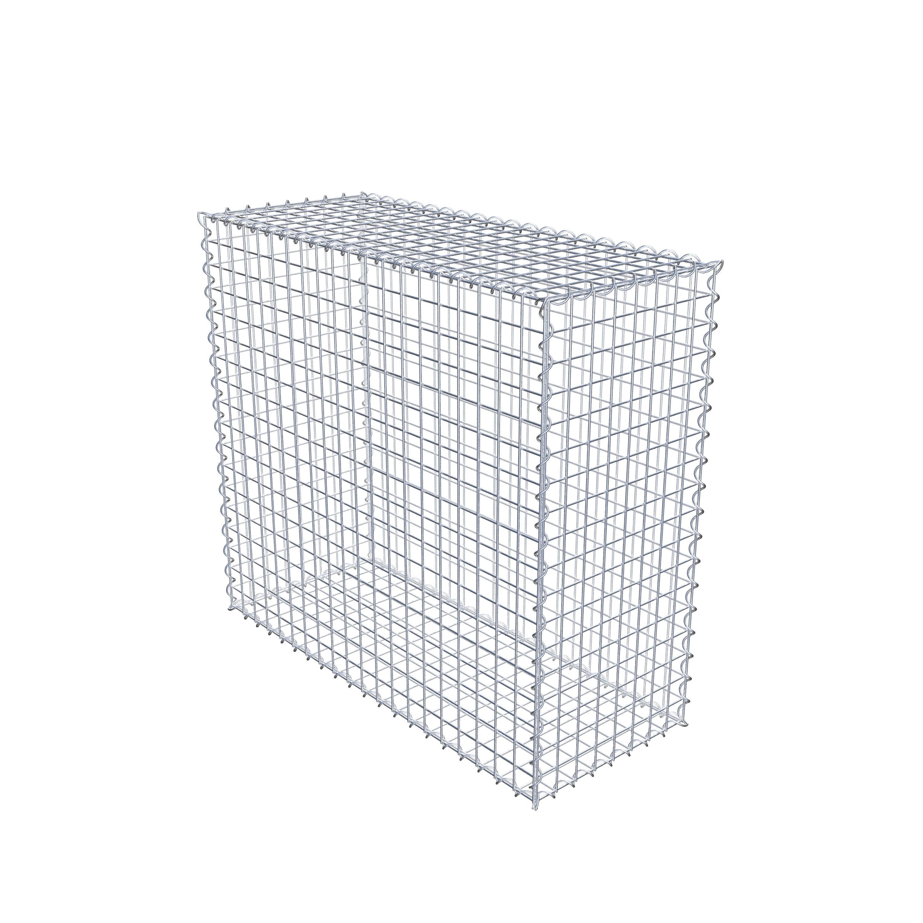 Gabion 100 cm x 90 cm x 40 cm (L x H x P), maille 5 cm x 5 cm, spirale