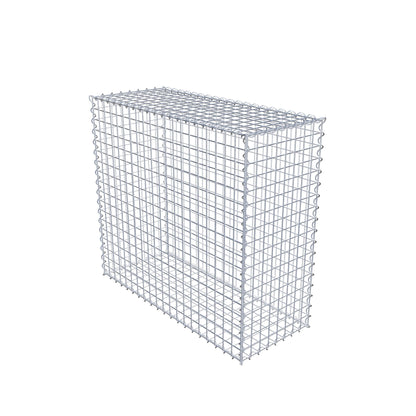 Gabion 100 cm x 90 cm x 40 cm (L x H x D), mesh size 5 cm x 5 cm, spiral