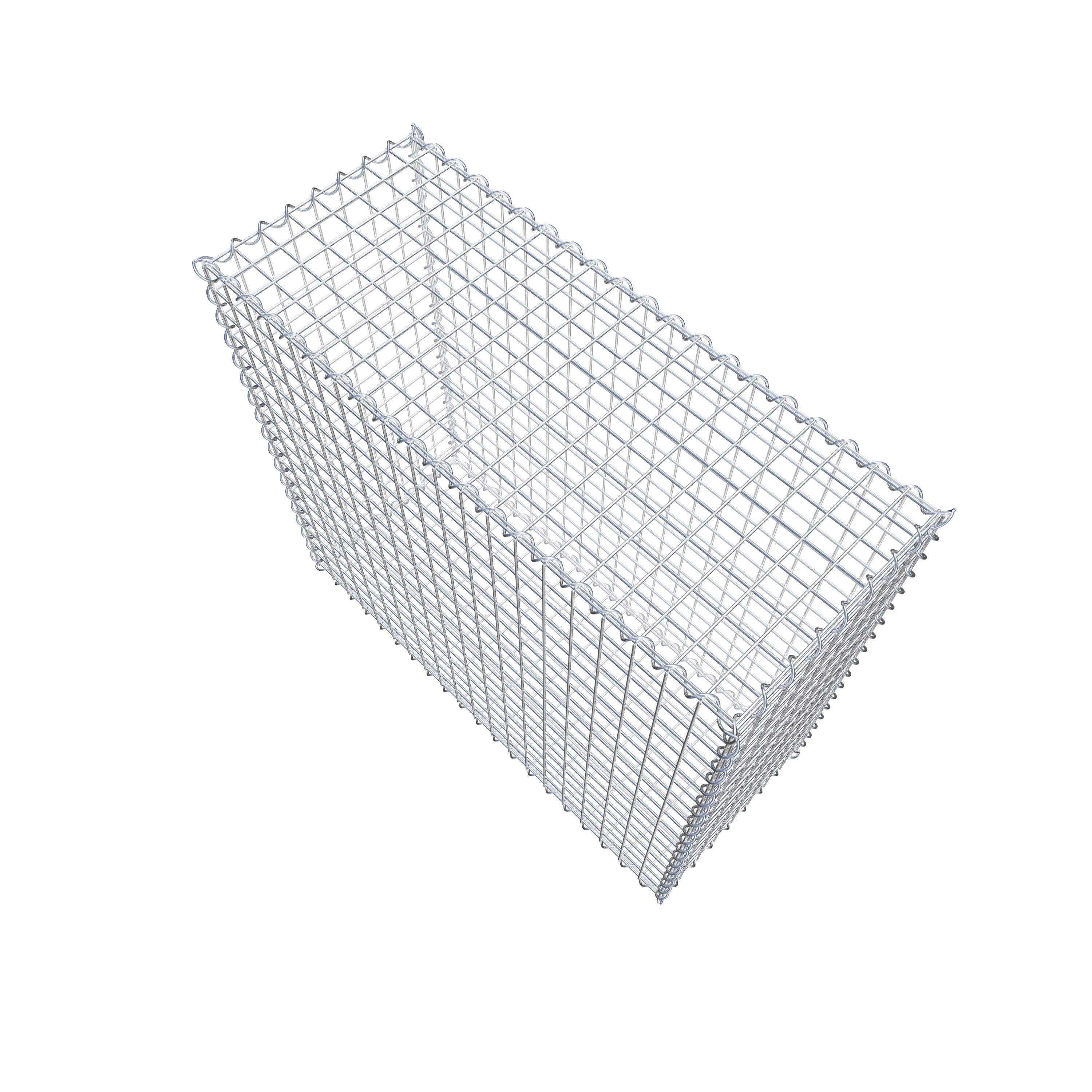 Gabion 100 cm x 90 cm x 40 cm (L x H x P), maille 5 cm x 5 cm, spirale