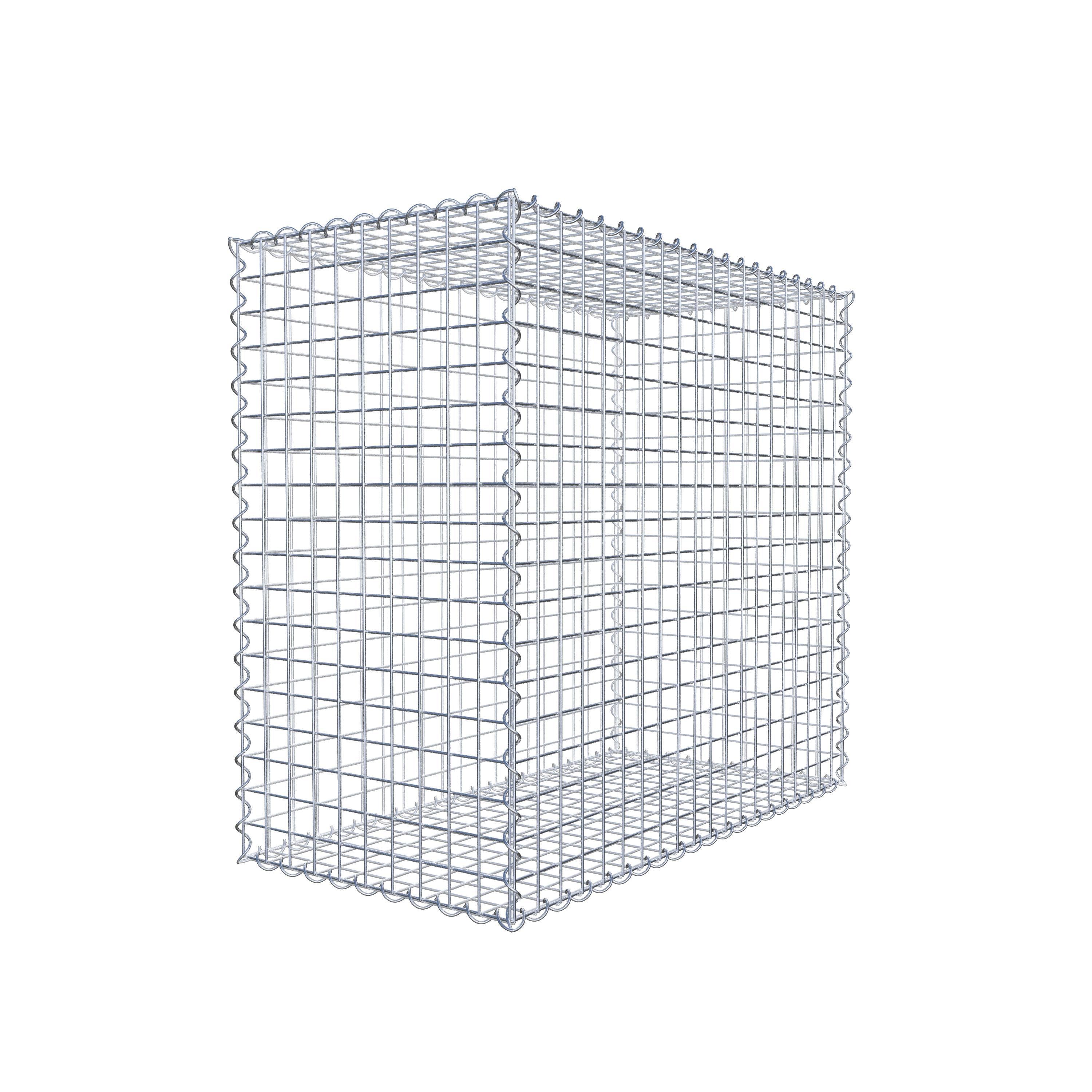 Gabion 100 cm x 90 cm x 50 cm (L x H x P), maille 5 cm x 5 cm, spirale