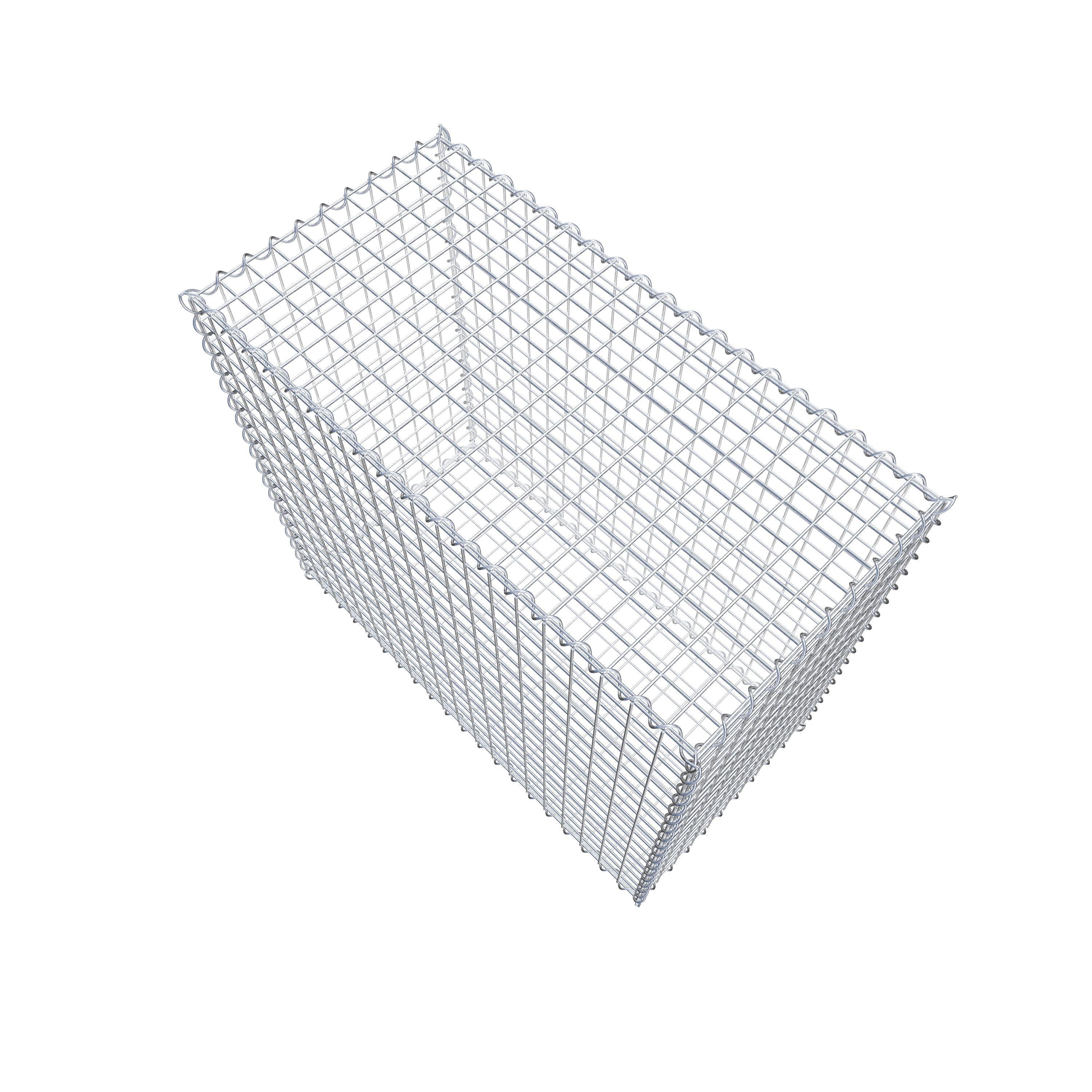 Gabion 100 cm x 90 cm x 50 cm (L x H x P), maille 5 cm x 5 cm, spirale