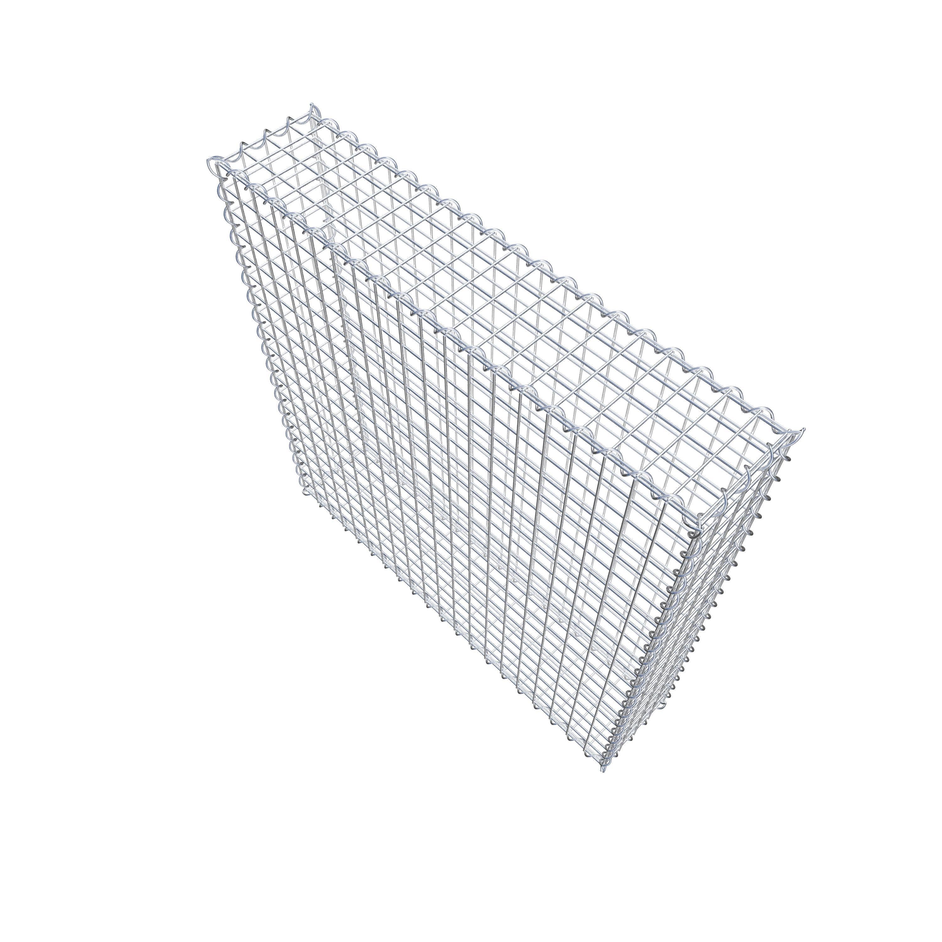 Gabion 100 cm x 100 cm x 20 cm (L x H x P), maille 5 cm x 5 cm, spirale