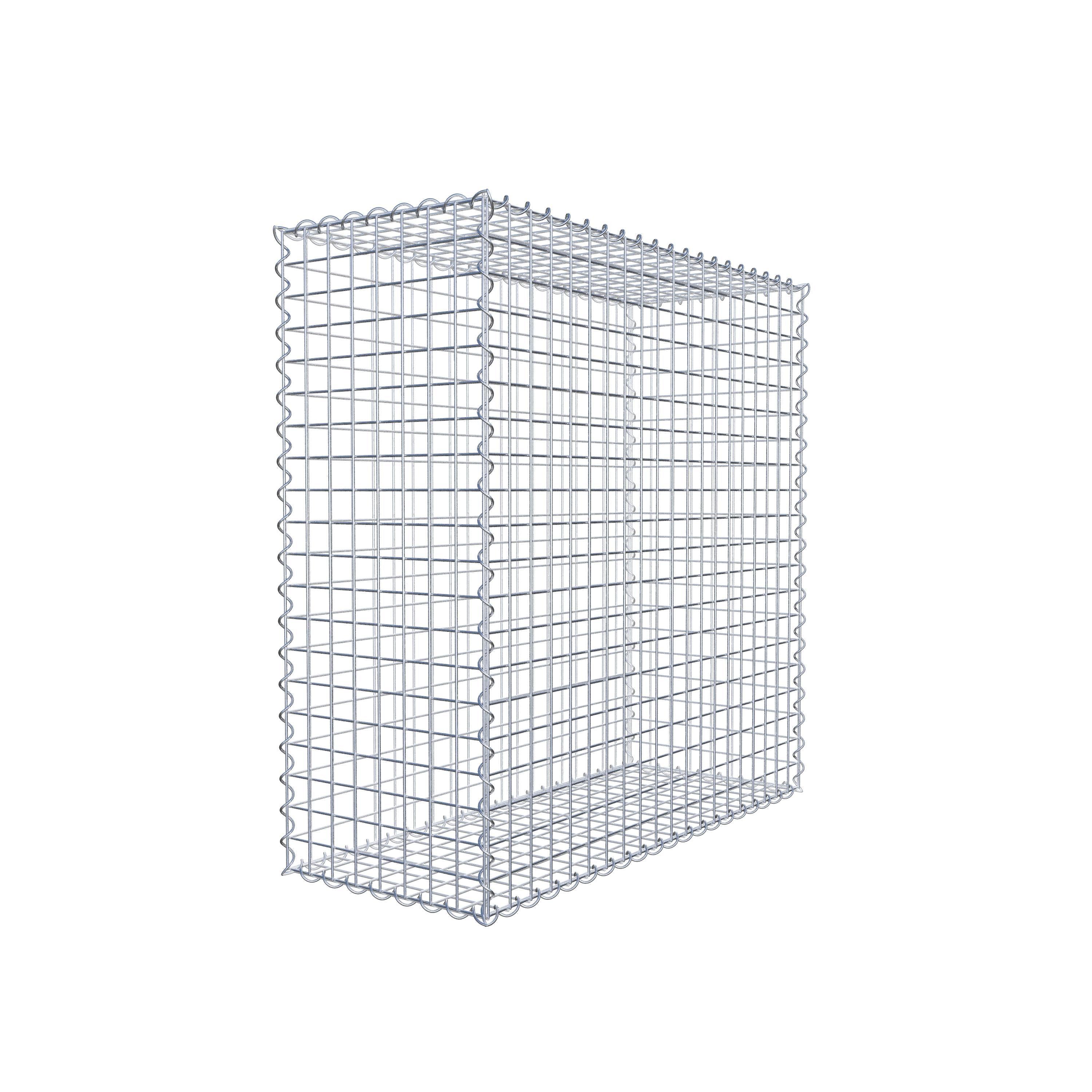 Gabion 100 cm x 100 cm x 40 cm (L x H x P), maille 5 cm x 5 cm, spirale